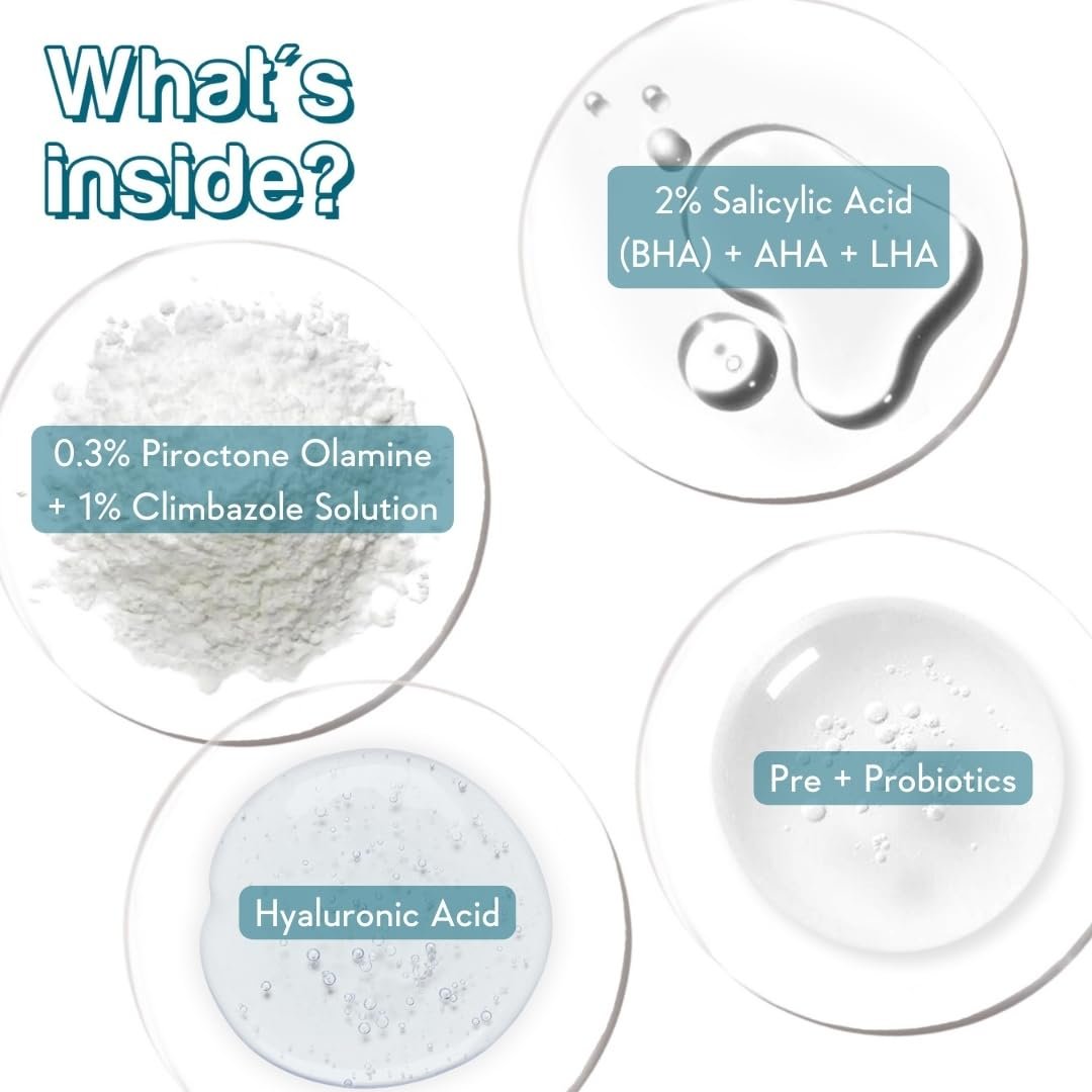 Hydrating AHA BHA Anti Dandruff Shampoo For Women & Men-Paraben & Sulphate Free Shampoo 250ml - Image 7