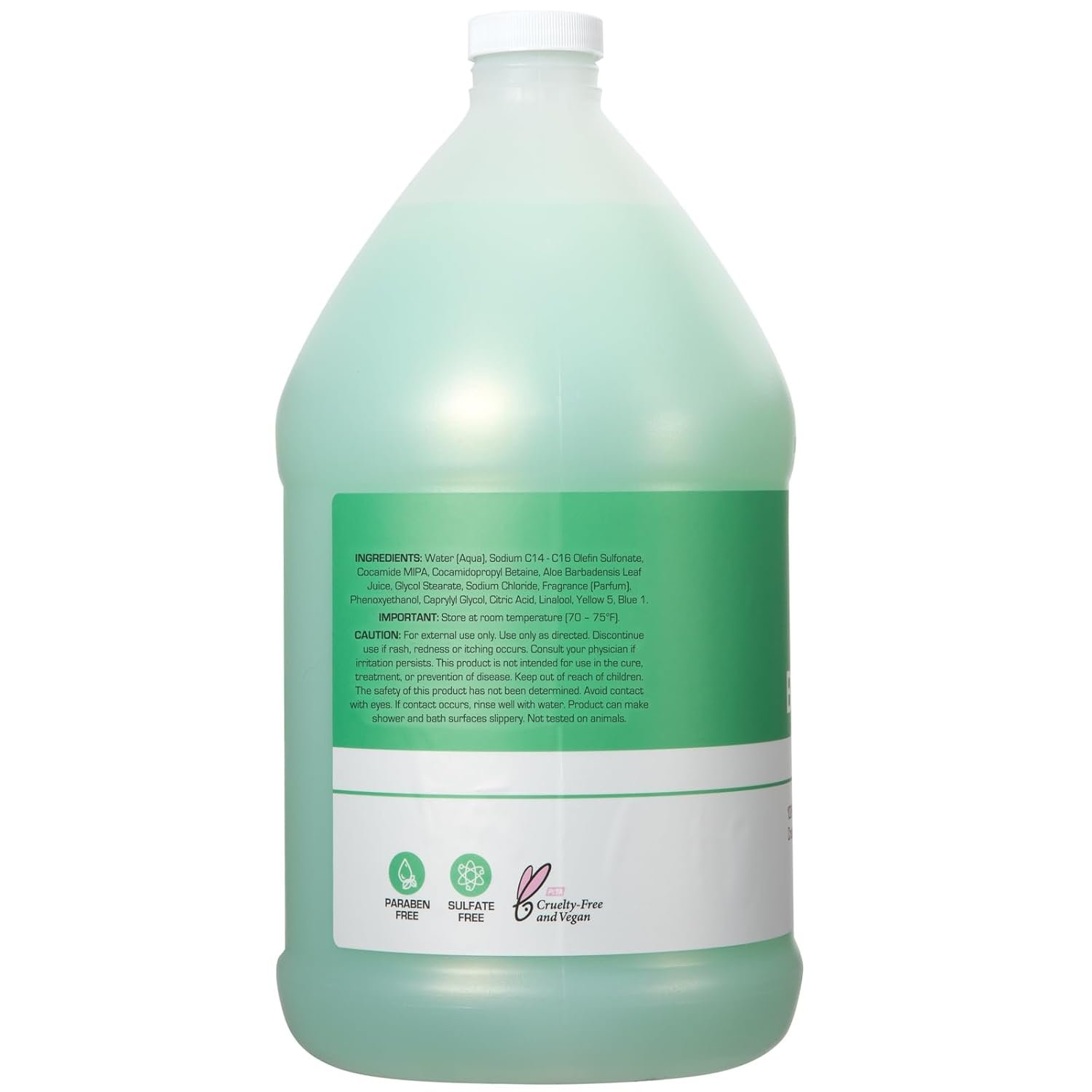 Ginger Lily Farms Club & Fitness Nourishing Body Wash, 100% Vegan & Cruelty-Free, Bath & Shower Gel for Men and Women, Aloe Vera Scent, 1 Gallon (128 fl. oz.) Refill - Image 4