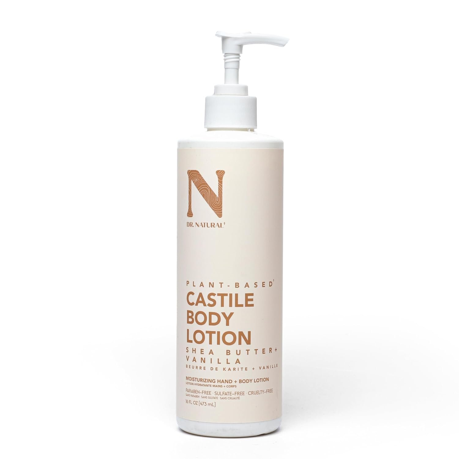 Dr. Natural Castile Body Lotion, Shea Butter, 16 oz - Plant-Based - Paraben-Free, Sulfate-Free, Cruelty-Free - Made with Organic Shea Butter - Non-Greasy - Body Lotion for Dry Skin - Image 2