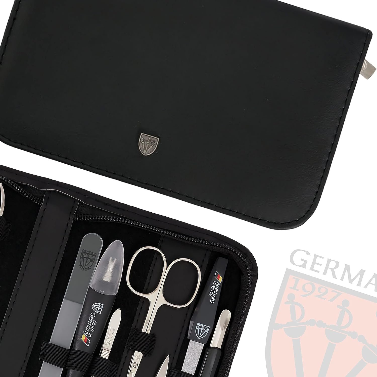 3 Swords Germany – Manicure Pedicure kit Set with Genuine Leather case - Made in Solingen/Germany - Image 3