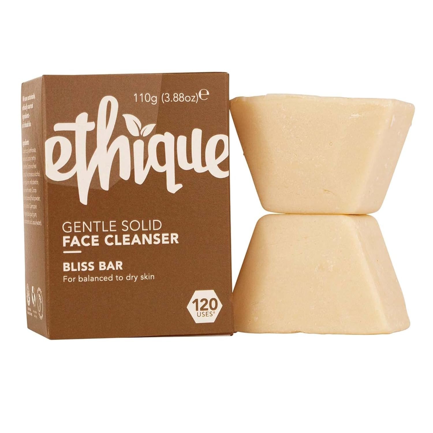 Ethique Gentle Solid Face Cleanser for Balanced to Dry Skin - Bliss Bar - Plastic-Free, Vegan, Cruelty-Free, Eco-Friendly, 3.88 oz (Pack of 1) - Image 2