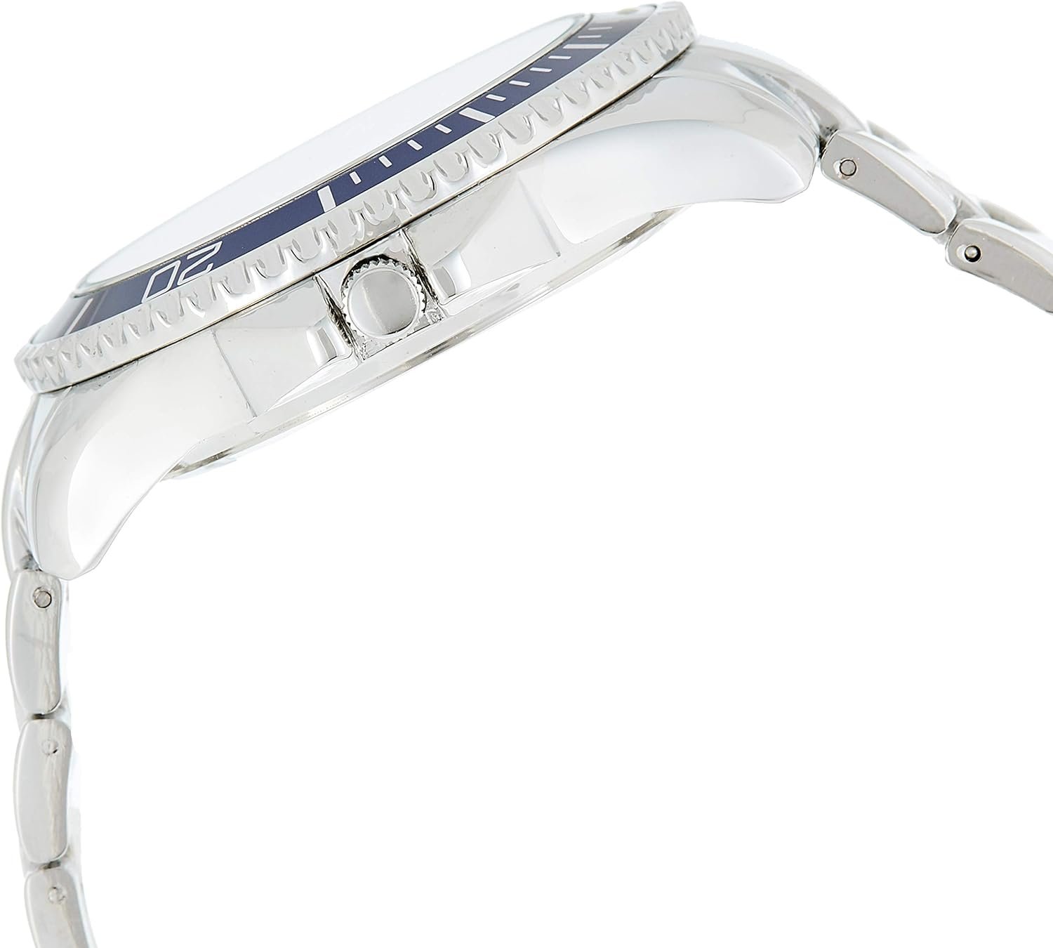 U.S. Polo Assn. Men's Silver Analog Quartz Watch with Blue Dial and Rotating Bezel – Classic Sport-Inspired Style with Bold Face Display Fits Wrists 5.5"-8" - Image 4