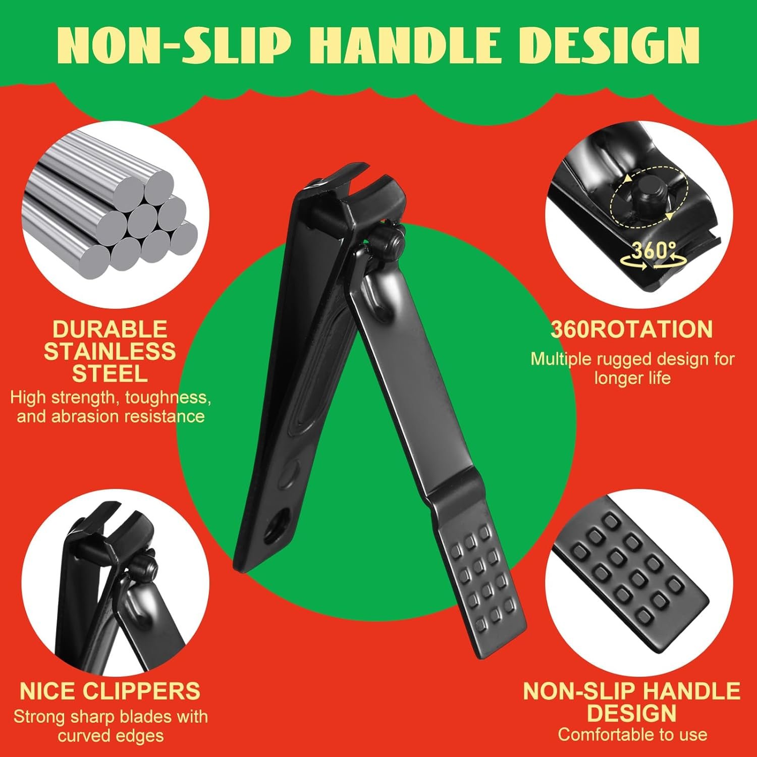 Honoson 3 Sets Manicure Kit 7 in 1 Christmas Stocking Stuffers for Men Nail Clippers Set Nail Kit Manicure Set Pedicure Kit Grooming Kit Nail Care Kit Christmas Gifts for Men Women Fingernail Toenail - Image 5