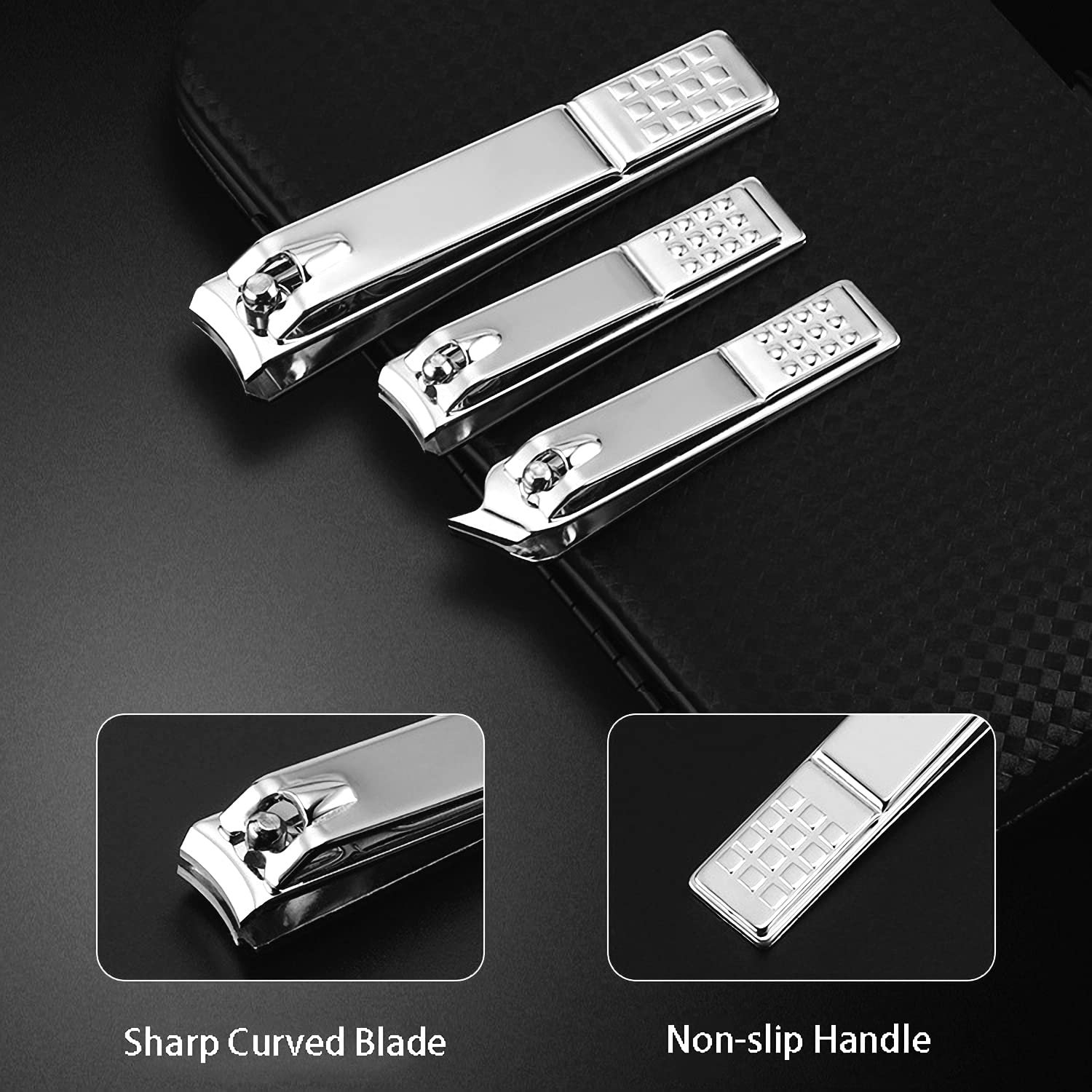 Manicure Set Nail Clippers Pedicure Kit 20 Pieces Stainless Steel Manicure Kit, Professional Grooming Kits, Nail Care Tools with Travel Case - Image 4