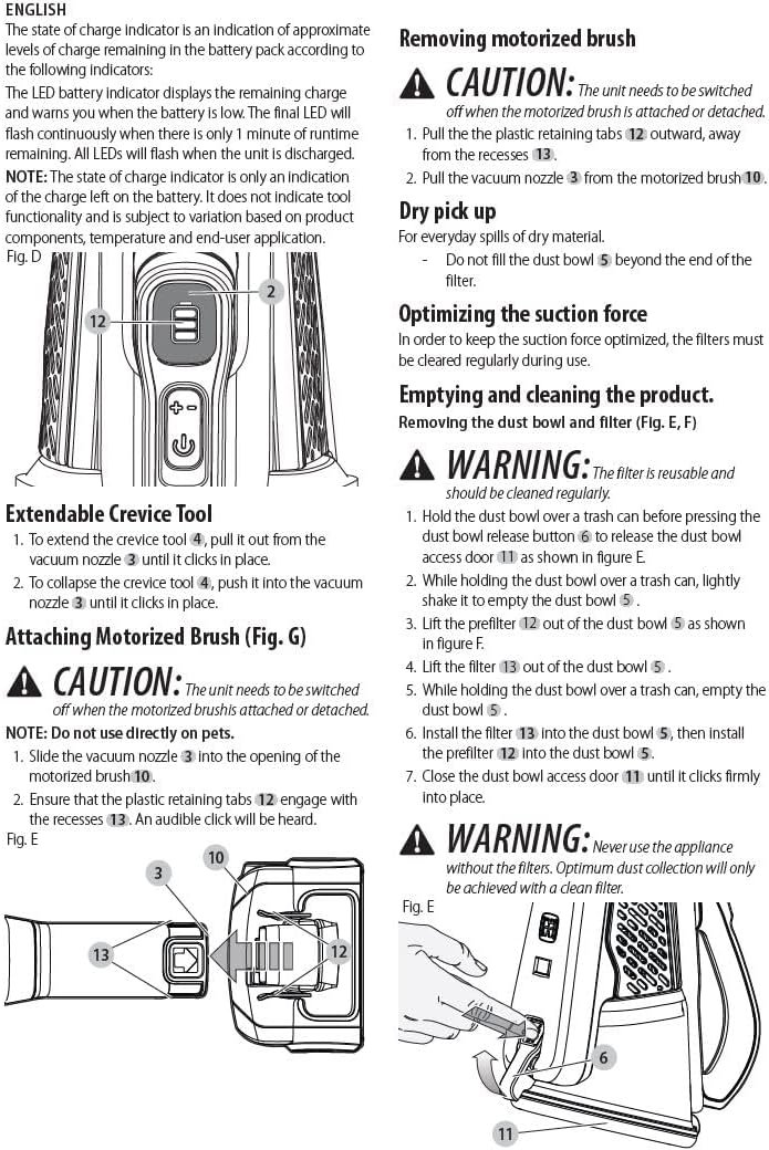 BLACK+DECKER dustbuster furbuster AdvancedClean+ Cordless Pet Handheld Vacuum, Home, Pet and Car Vacuum (HHVK515JP07) - Image 10