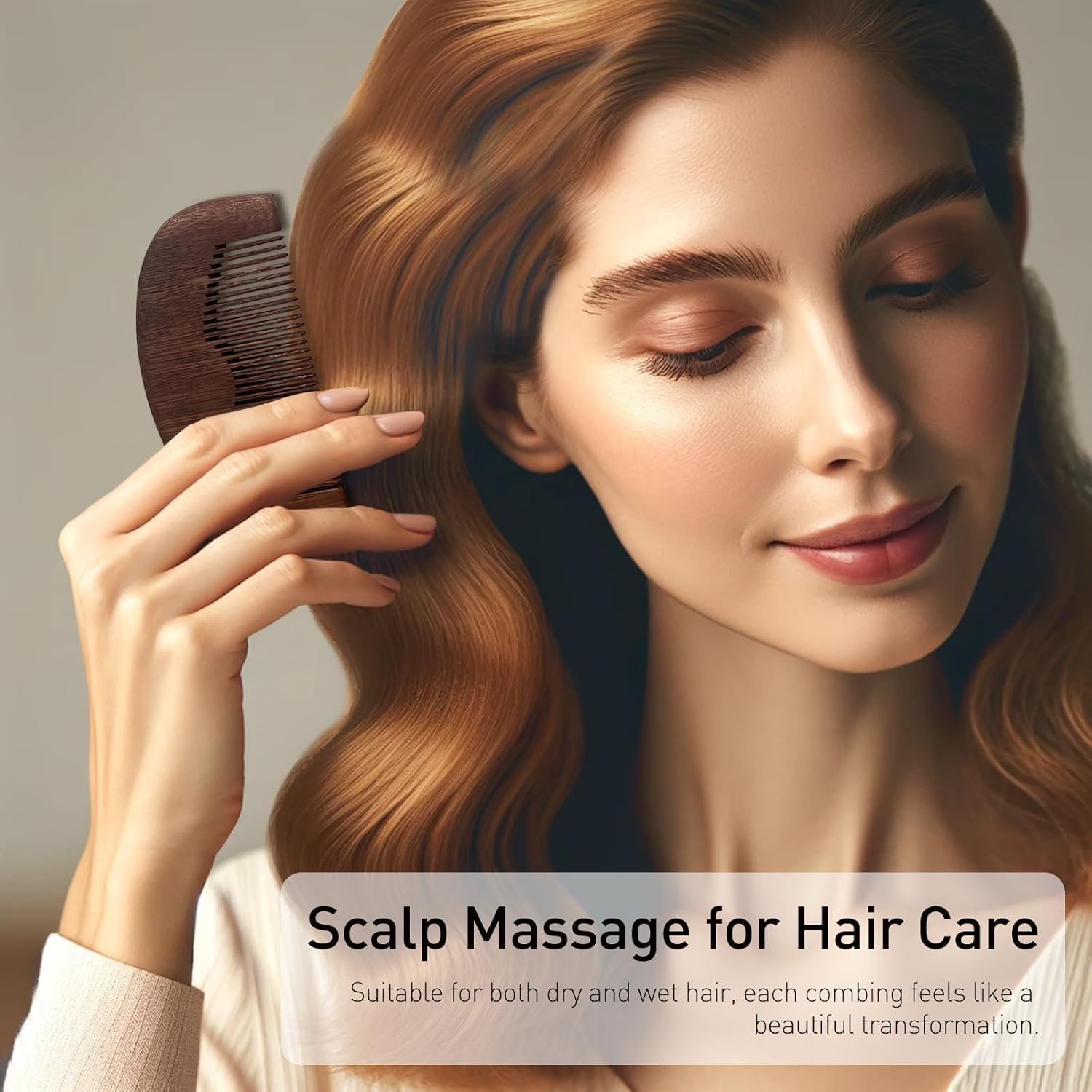 Beard & Mustache Wood Comb - Ideal for Oils and Balms, Anti-Static for All Beard Types, Pocket-Sized - Image 4