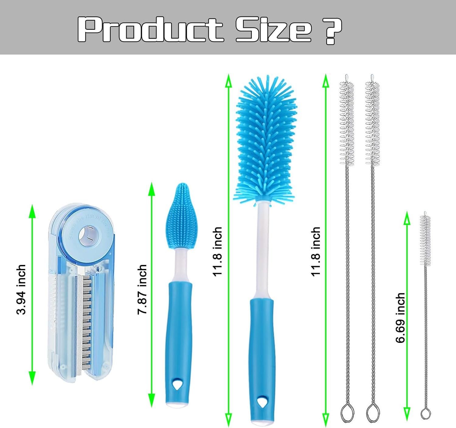 6Pcs Cup Cleaning Kit for Stanley, Bottle Brush Tube Cleaning Set, Long Handle Bottle Cleaner, Straw Brush Cleaner and a 3 in 1 Bottle Gap Cleaner, Multipurpose Cup Cleaner Kit. - Image 4