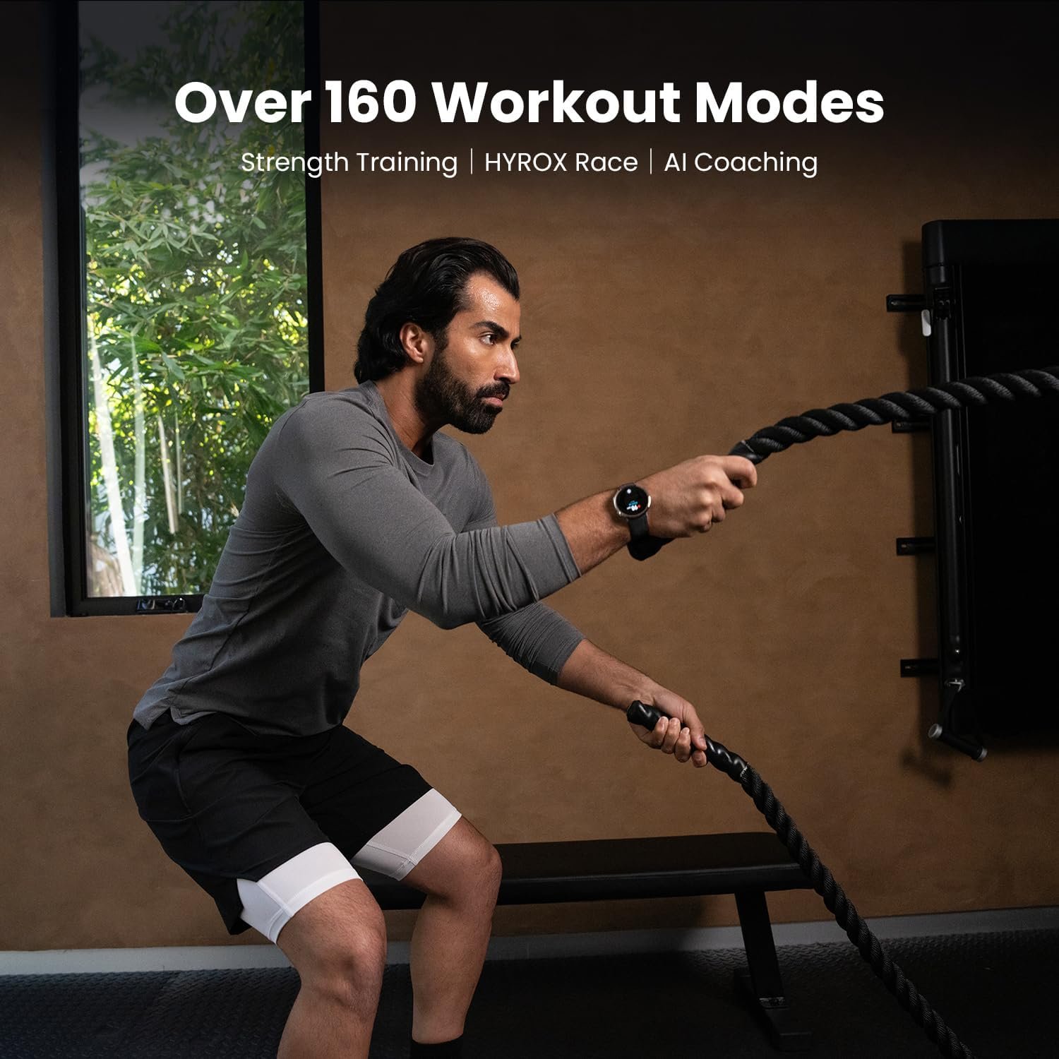 Amazfit Active 2 Premium Smart Watch Fitness Tracker (Round) for Android & iPhone, 10 Day Battery, Water Resistant, GPS Maps, Heart & Sleep Monitor, HYROX Mode, Sapphire Glass, Leather + Sport Strap - Image 5