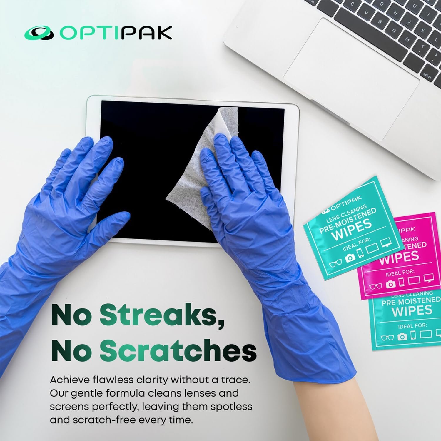 Sparkle Anti-Reflective Safe Lens Cleaner Spray Kit - (2) 1oz Glasses Cleaner Sprays, (5) Pre-Moistened Lens Wipes & (1) Multipurpose Pouch for Eyeglasses, Lenses & Camera Cleaning Kit (8 Piece Set) - Image 8