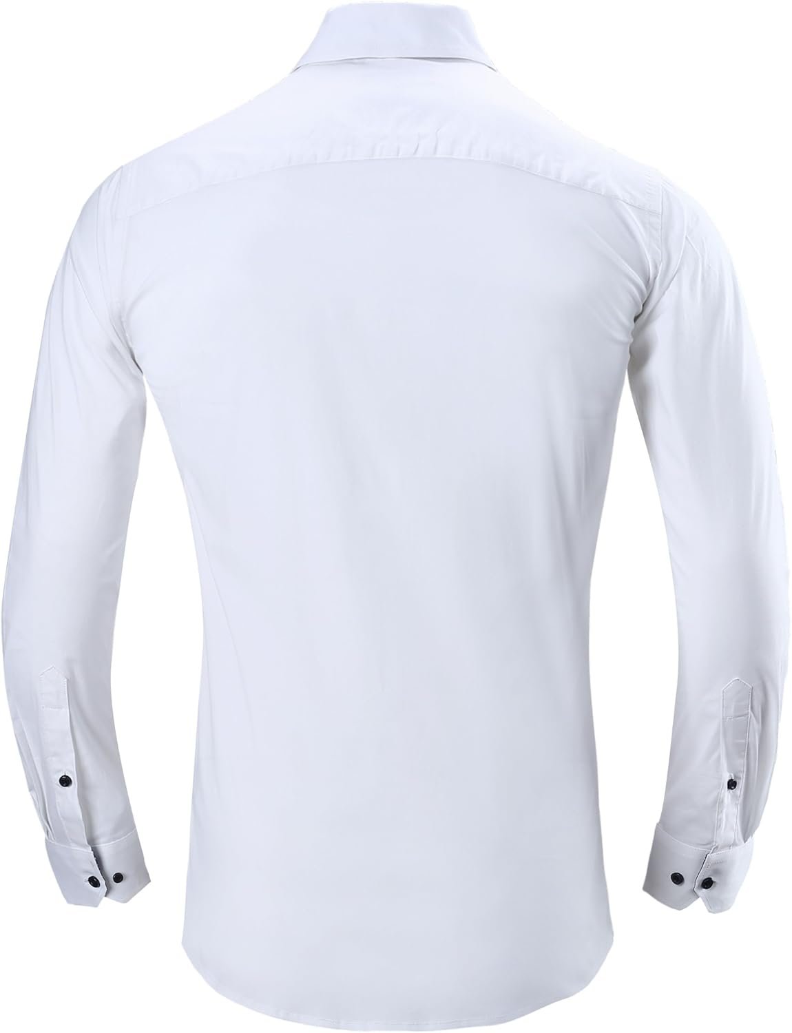 Alex Vando Mens Dress Shirts Regular Fit Long Sleeve Stretch Business Dress Shirts for Men - Image 3