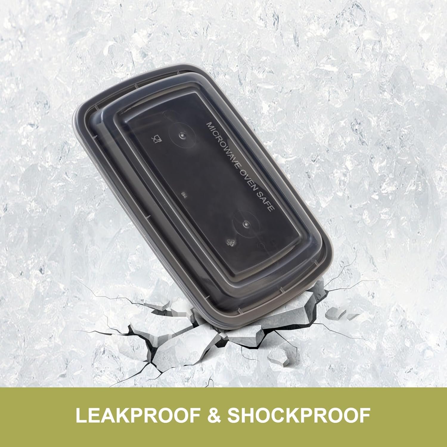 30 Pack Meal Prep Containers 38oz, Plastic To Go Food Containers with Lids, BPA-Free, Microwave/Dishwasher/Freezer Safe - Image 6