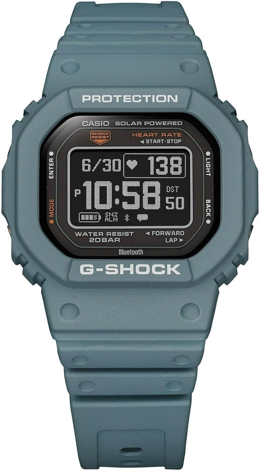 Casio Men's G-Shock Move DW-H5600 Series, Multisport (Run, Walking, Gym Workout), Heart Rate Watch - Image 2
