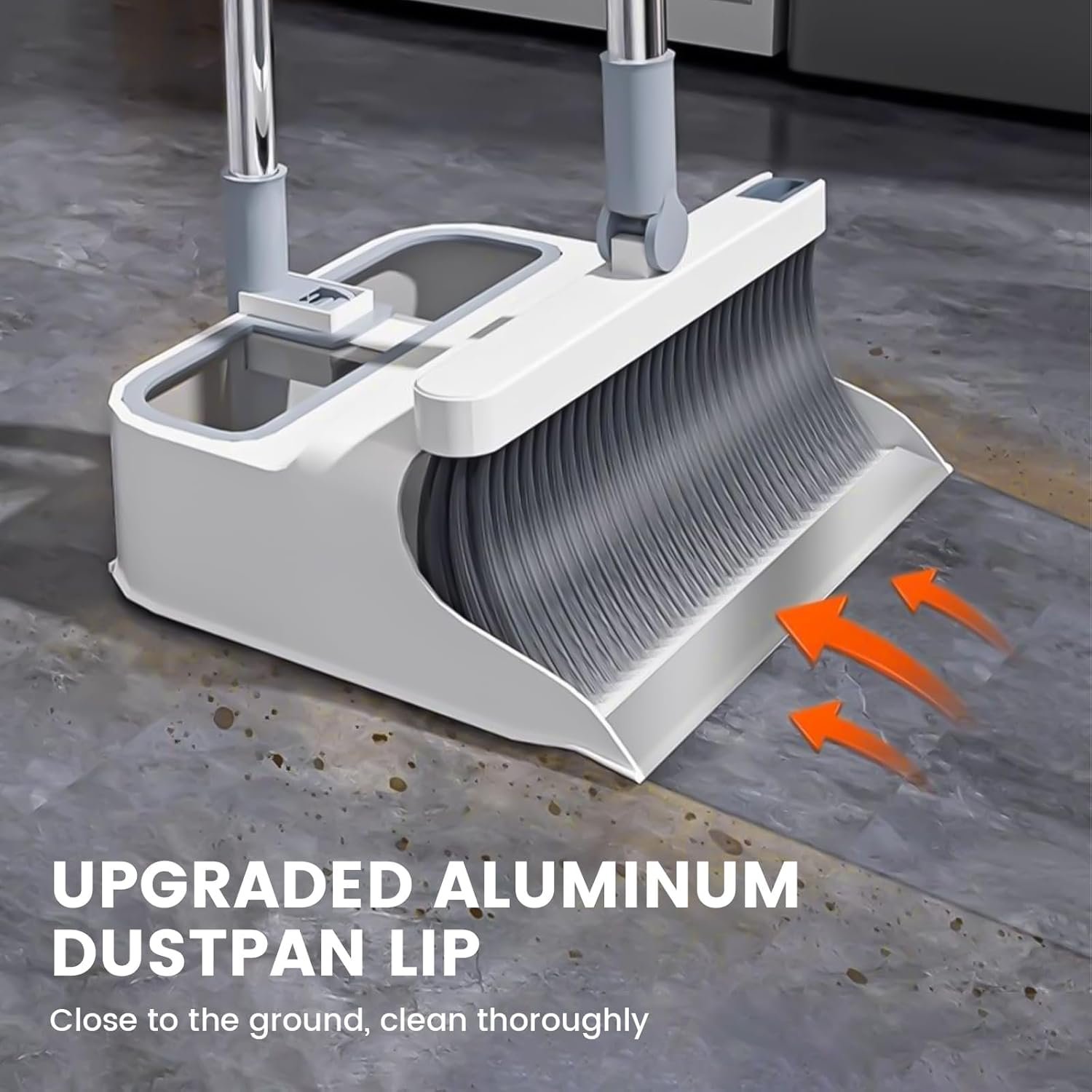 Broom with Dustpan Combo Set,51” Adjustable Long Handle,Broom and Dustpan,Durable & Versatile,All-in-One Effortless Cleaning for All Floors - Image 9