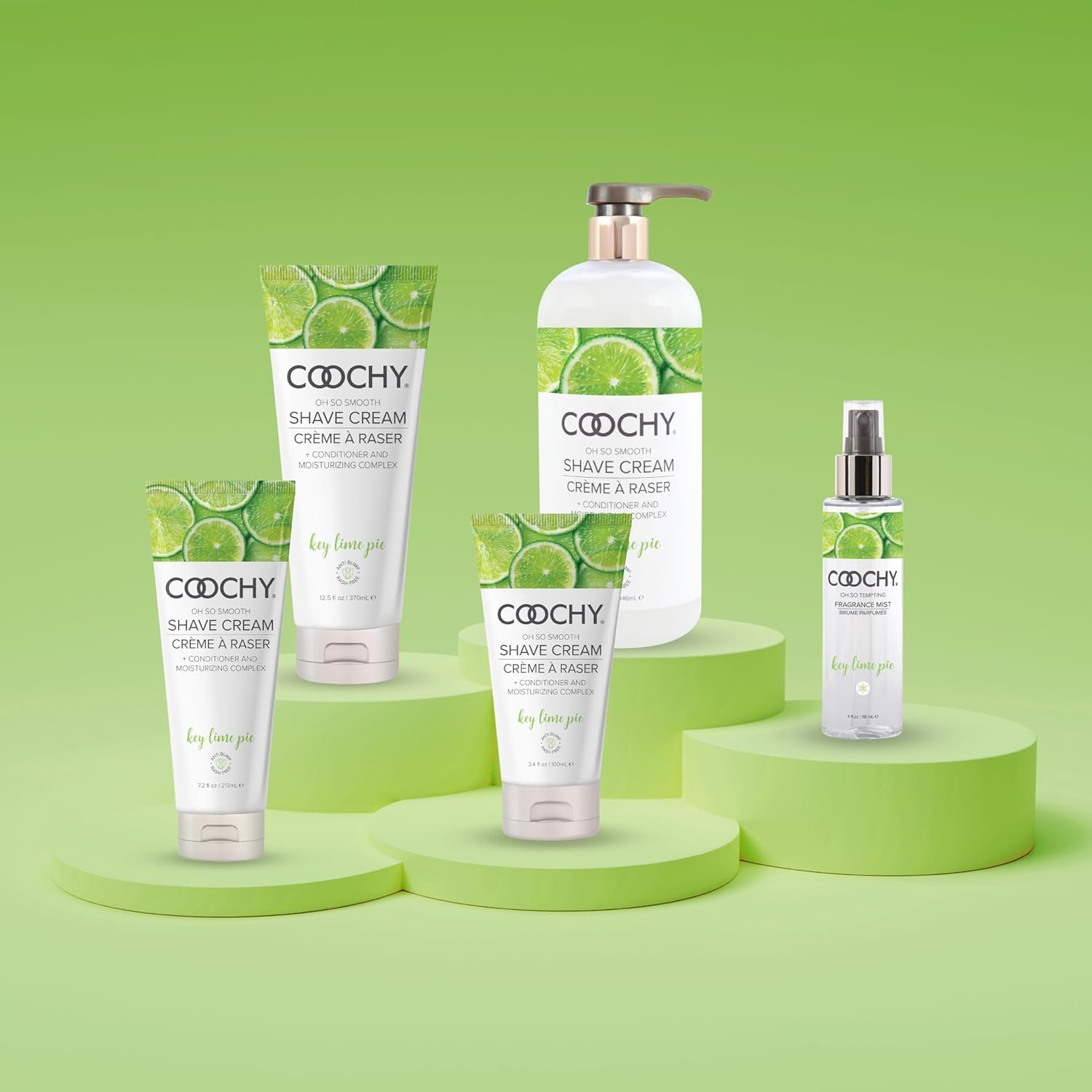Coochy Shave Cream - Moisturizing Shave Lotion - Gentle Intimate Shaving Cream - For Bikini Area, Underarms, Legs & More - Rash-Free, Hydrating Formula - Key Lime Pie 12.5floz/ 370mL - Image 8