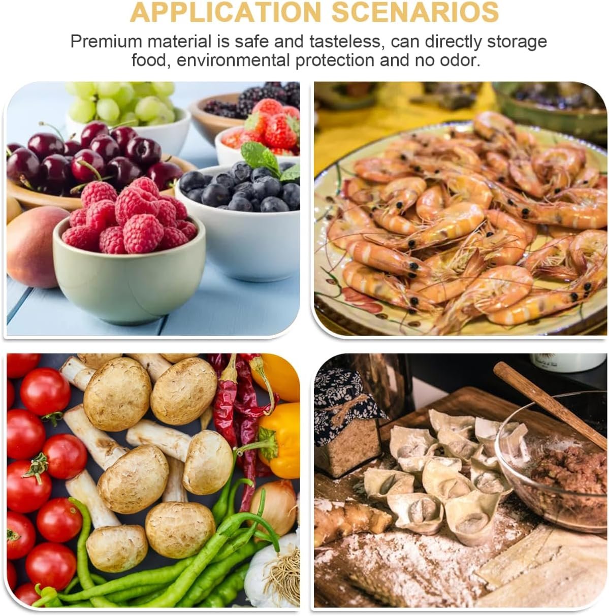 HOMSFOU 2pcs Dumpling Box Containers for Fridge Large Plastic Container Flat Storage Bins Stackable Food Storage Containers Refrigerator Box Dumpling Case Kitchen Supply Dumpling Tray - Image 10