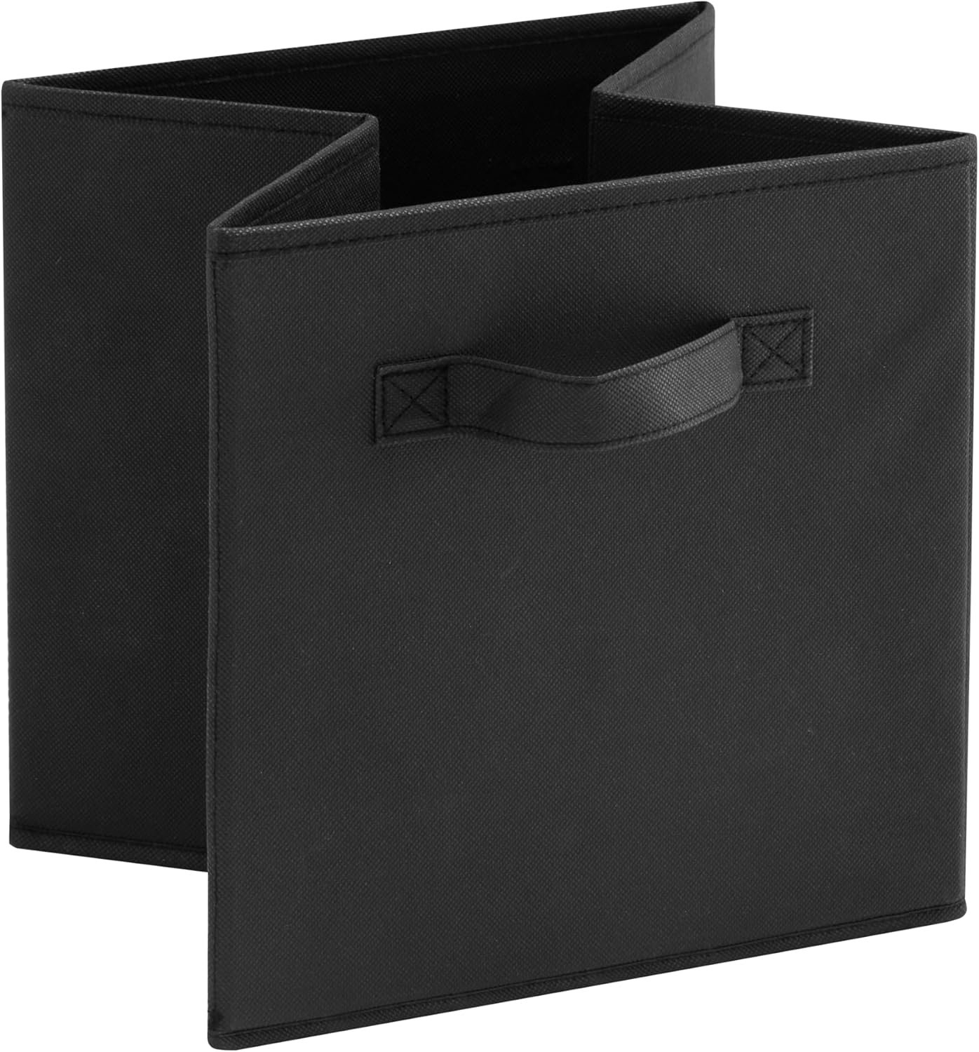 MAX Houser Fabric Cloth Storage Bins,Foldable Storage Cubes Organizer Baskets with Dual Handles for Home Bedroom Storage,Set of 6(Black) - Image 9