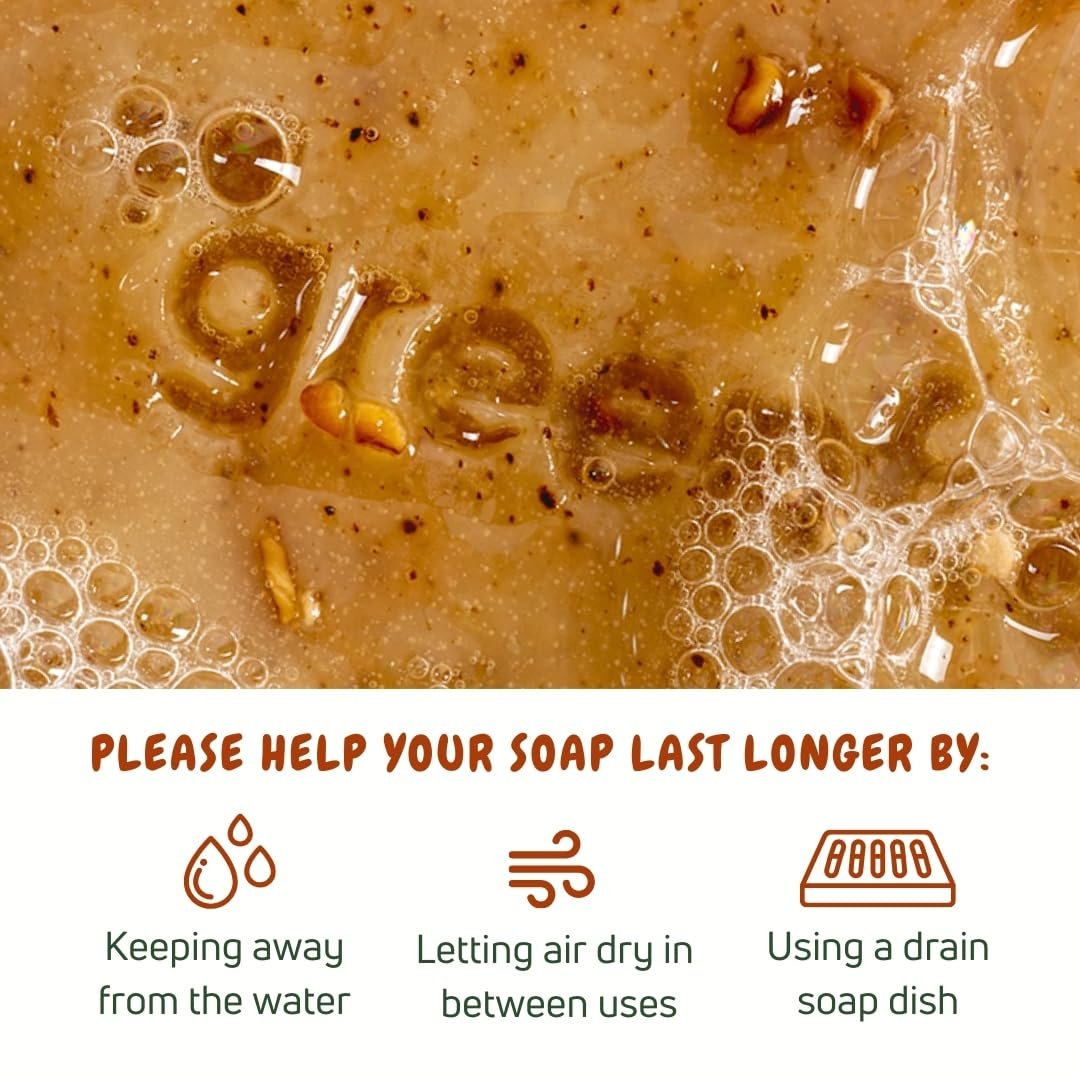 Clove & Cinnamon Exfoliating Soap Bar, Moisturazing and Gentle Cleansing Scrub for Men or Women with Organic Oatmeal, Vegan, All-Natural, Organic Oils, Vegan & Chemical-Free, 4 oz - Image 9