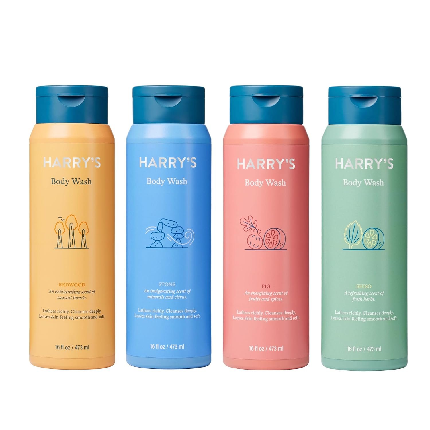 Harry's Men's Body Wash - Body Wash for Men - Variety Pack - 16 Fl oz , Pack of 4 (Packaging May Vary) - Image 2