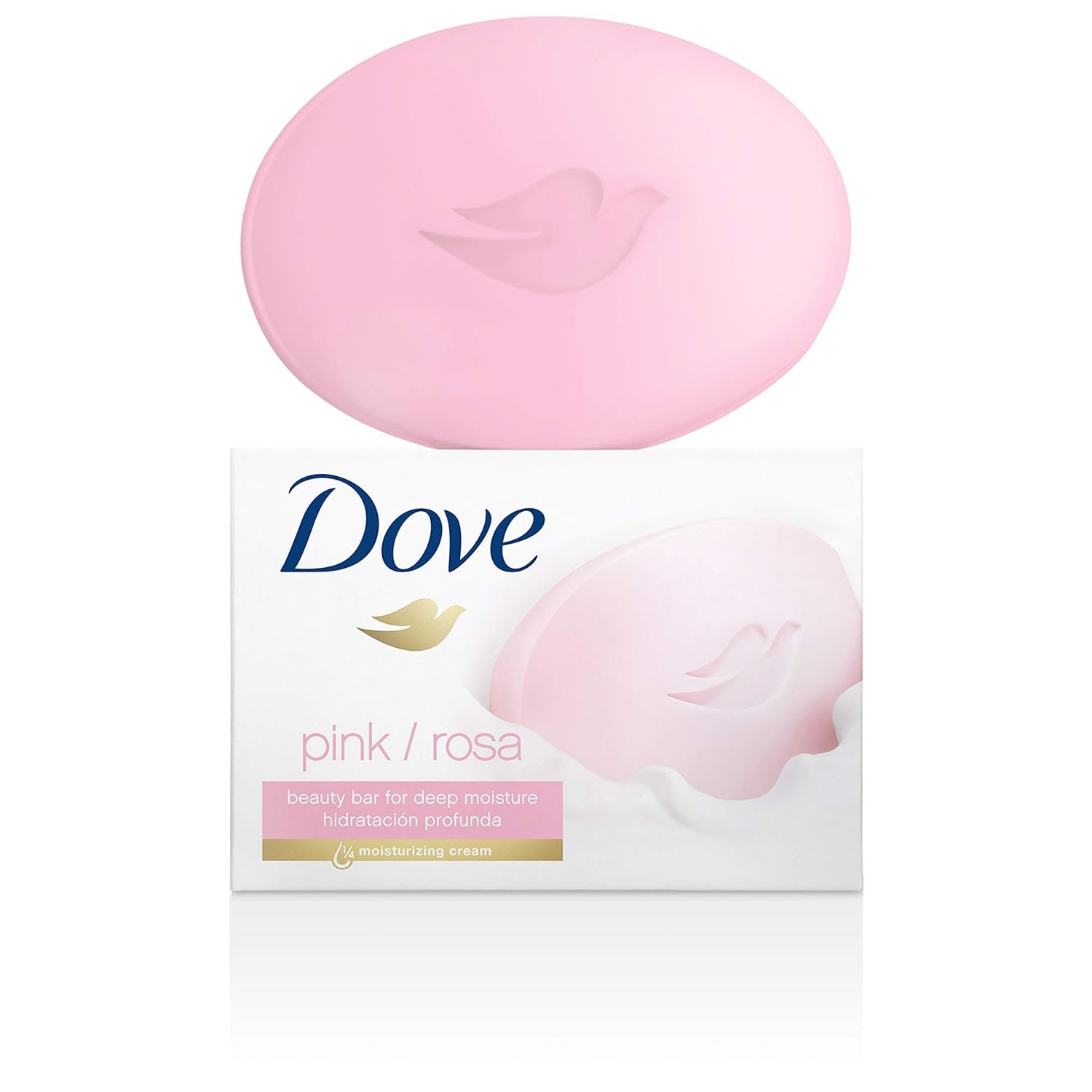 Dove Beauty Bar Gentle Cleanser For Softer and Smoother Skin Pink More Moisturizing Than Ordinary Bar Soap 3.75 oz 10 Bars - Image 7