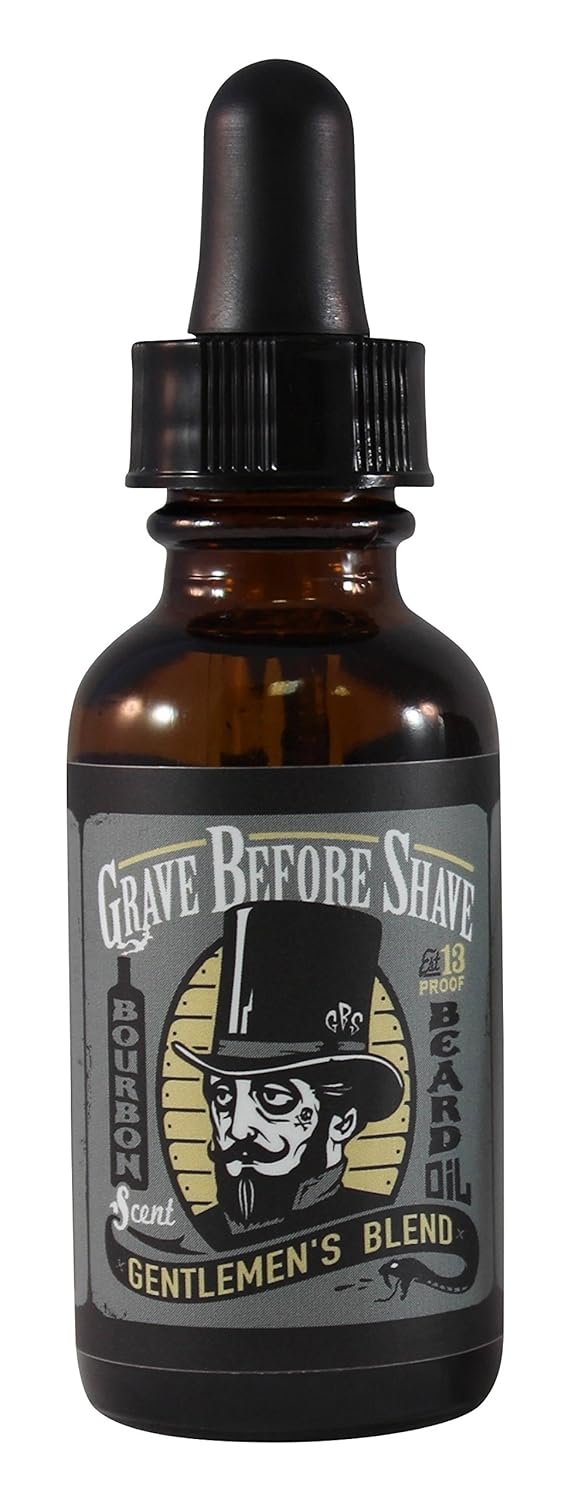 Grave Before Shave™ Gentlemen's Blend Beard Oil (Bourbon/Sandal Wood Scent) - Image 2