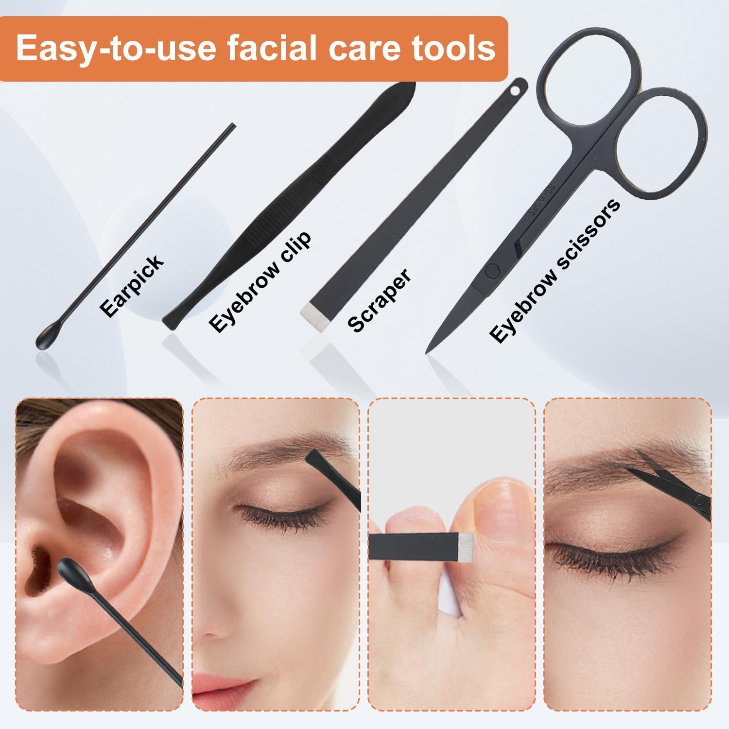 10 Piece Nail Kit, Manicure Kit, Nail Care Kit For Women, Manicure Pedicure Set, Nail Clippers Toenail Clippers Kit, Professional Manicure Kit Pedicure Kit, with Luxurious Travel Case - Brown - Image 6