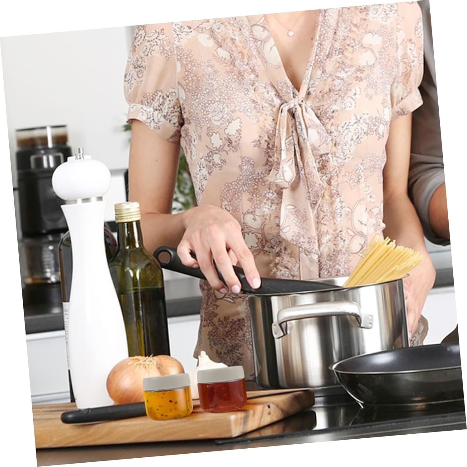 Zerodeko Sealed Glass Food Storage Jar Set 3pcs Airtight Coffee Bean Storage Container - Image 4