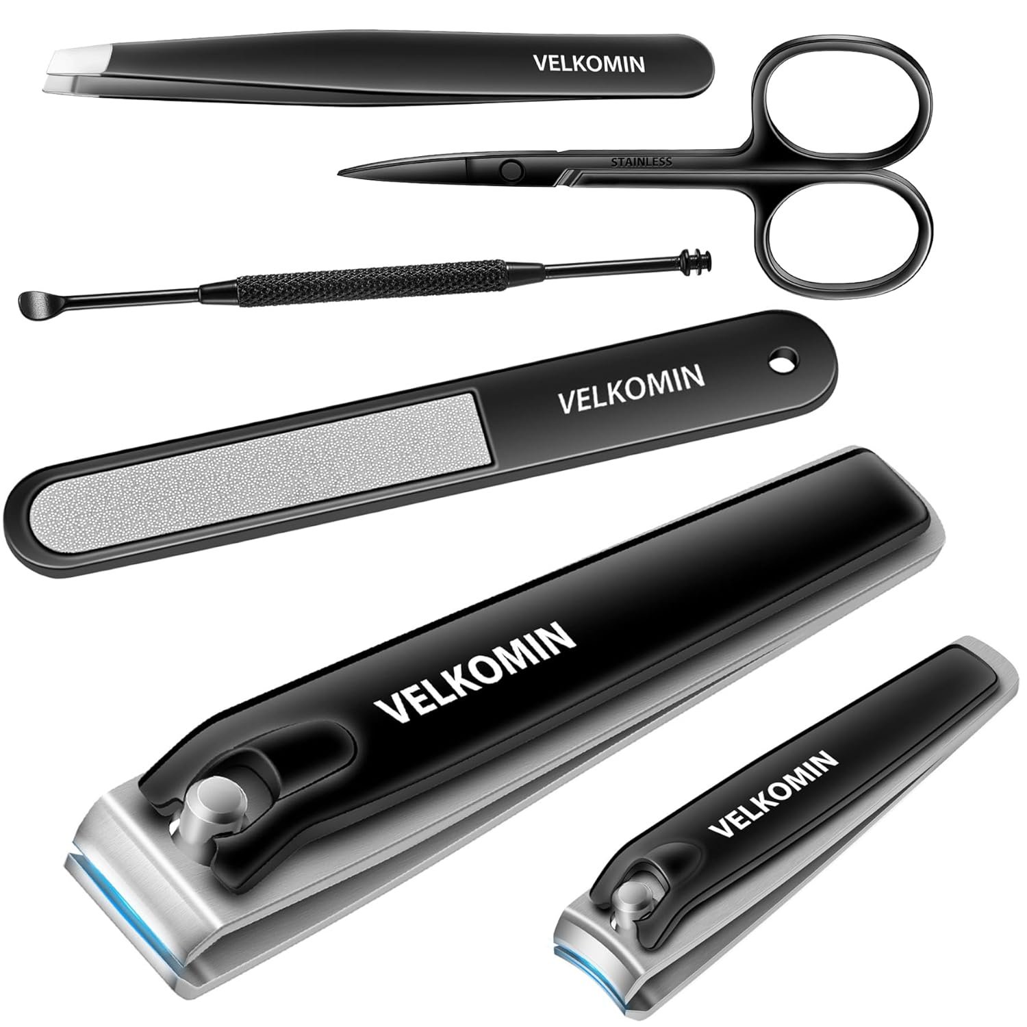 Nail Clipper Set, 6 Pcs Toenail Clippers, Stocking Stuffers for Men Women, Ultra-Sharp and Durable Manicure Kit, 18-Month Replacement Warranty! - Image 2