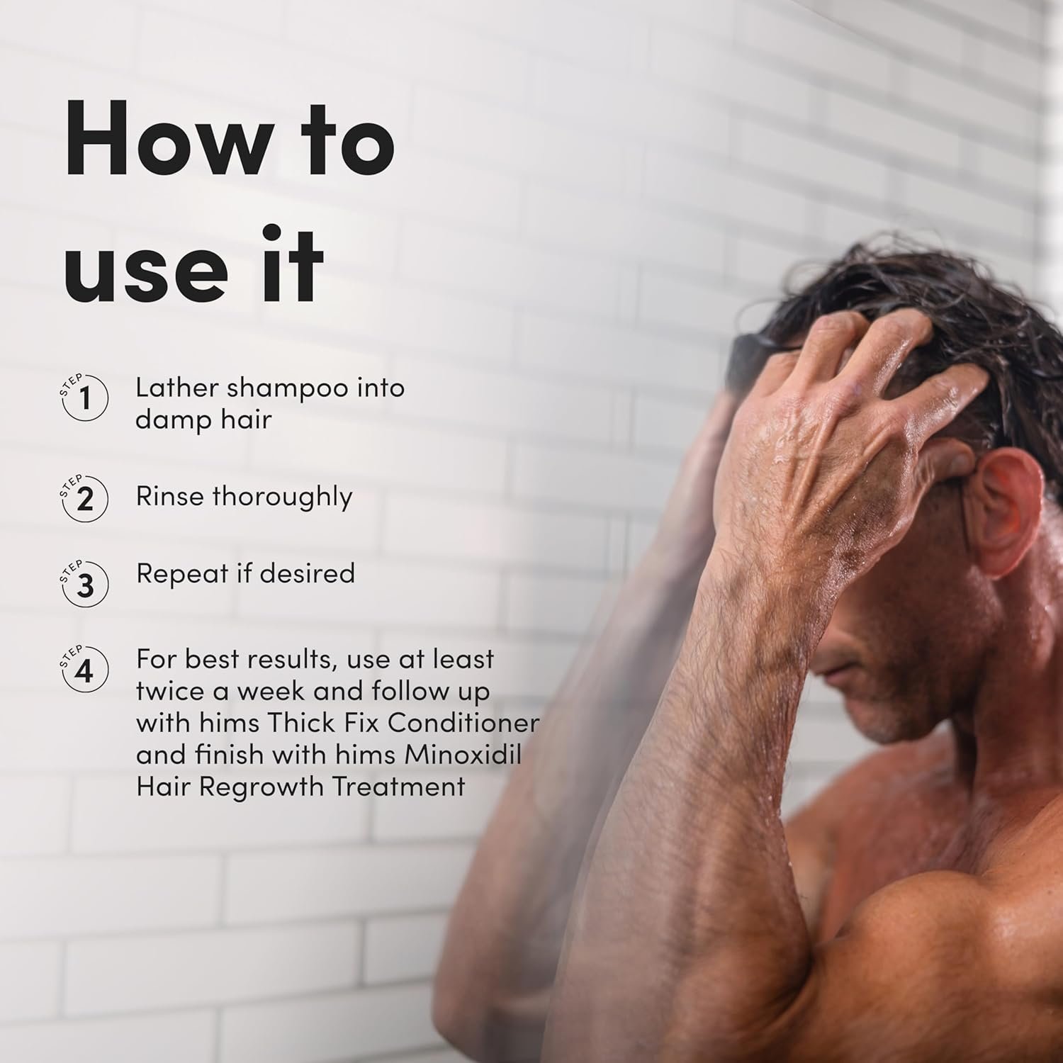 hims Dandruff Detox Anti Dandruff Shampoo, 2 Pack - Anti Dandruff Shampoo for Dry, Itchy Scalp with Pyrithione Zinc 1% and Argan Oil - Paraben Free, Sulfate Free - Evergreen Mint - 2 x 6.4 fl oz - Image 8