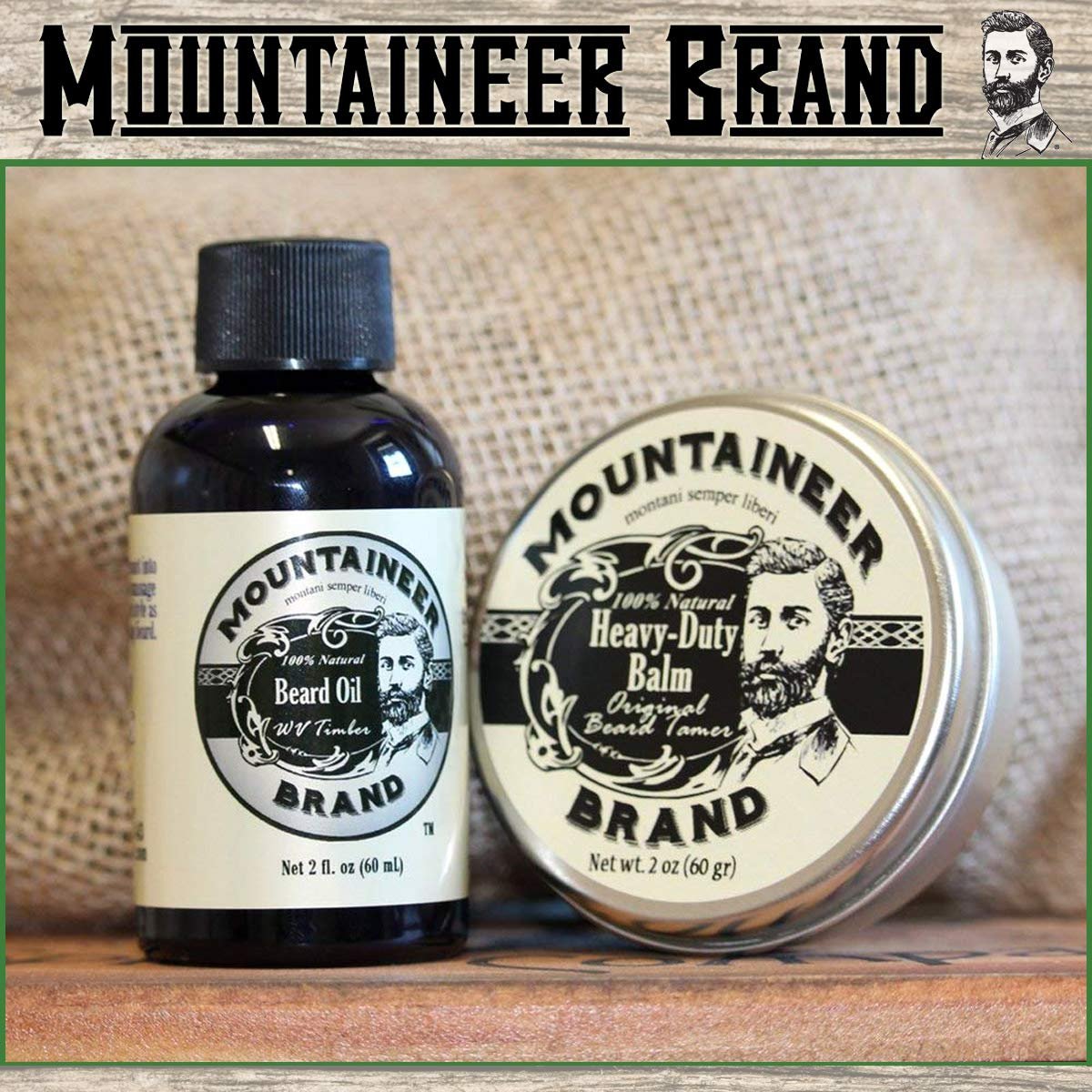 Heavy Duty Beard Balm and Beard Oil by Mountaineer Brand: The Ultimate Beard Conditioning Combo Pack - Image 3