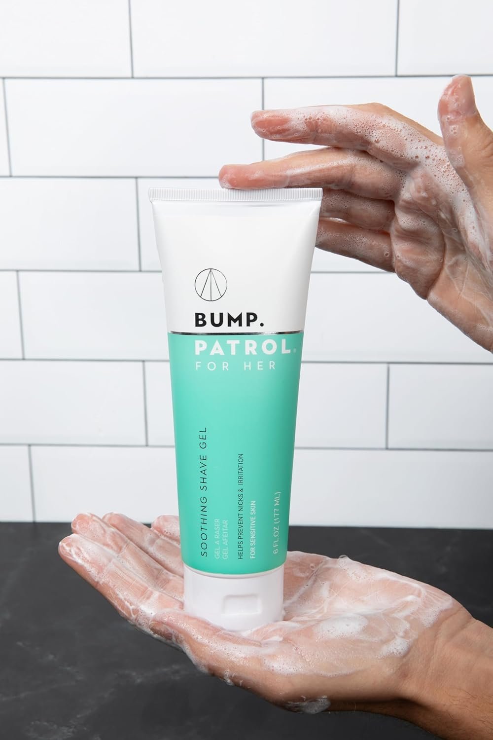 Bump Patrol For Her Soothing Shave Gel for Women - Prevents Razor Burn & Razor Bumps, Soothing Aloe Vera & Menthol for Bikini Area, Underarms, & Legs, Sensitive Skin - Rose & Lavender Scent - 6 Fl Oz - Image 9