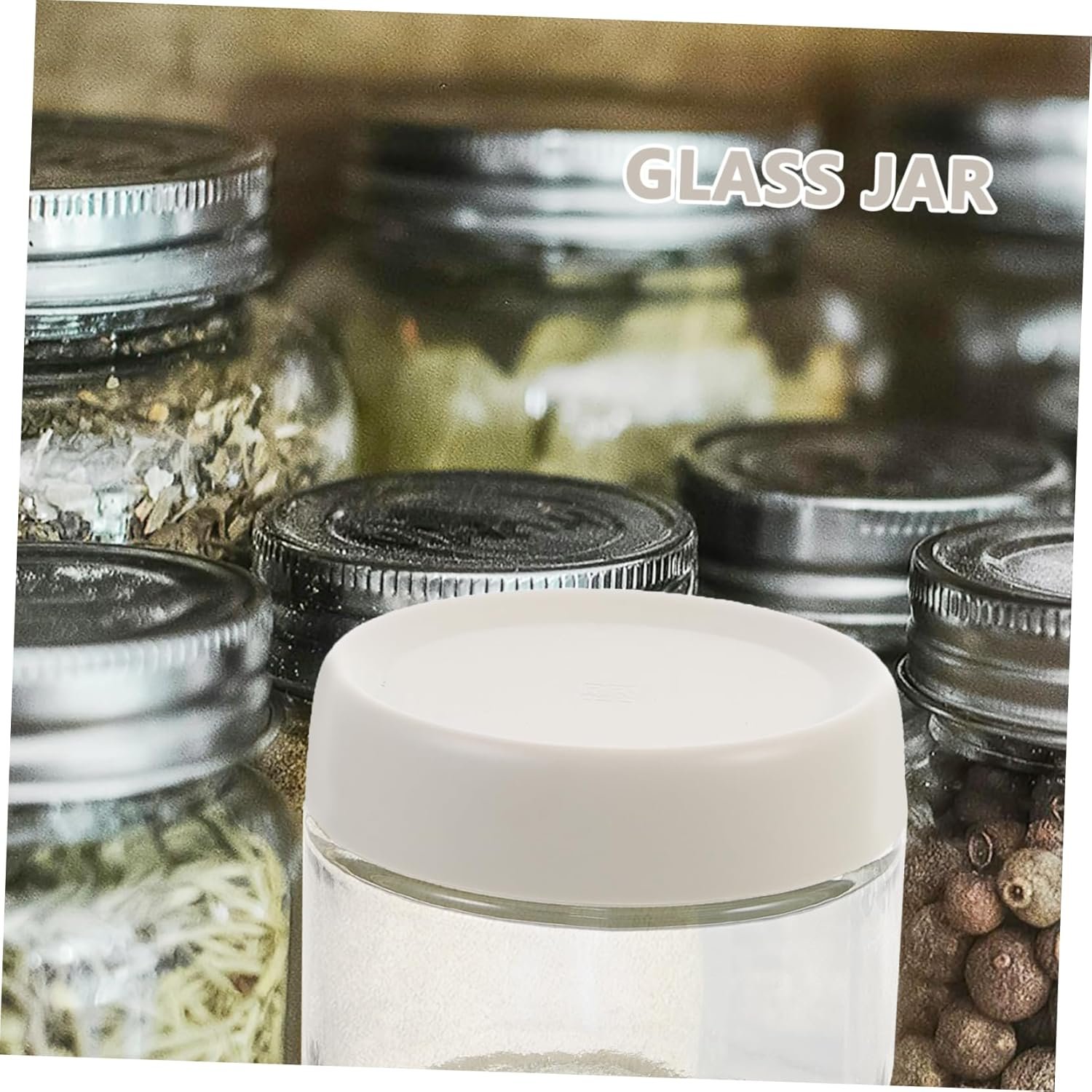 Zerodeko Sealed Glass Food Storage Jar Set 3pcs Airtight Coffee Bean Storage Container - Image 8