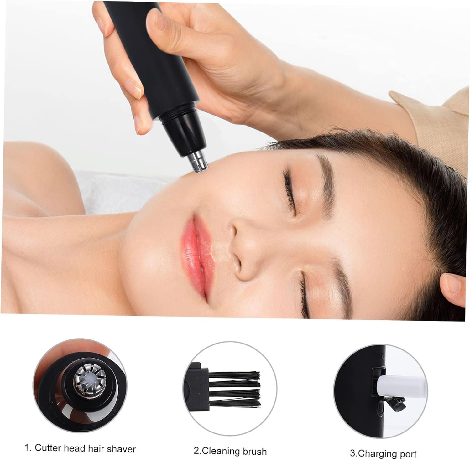 1Pc USB Rechargeable Nose Hair Trimmer Vibrissa Clipper for Men and Women Ergonomic Design Skin Friendly Lightweight Personal Care Device for Travel - Image 7
