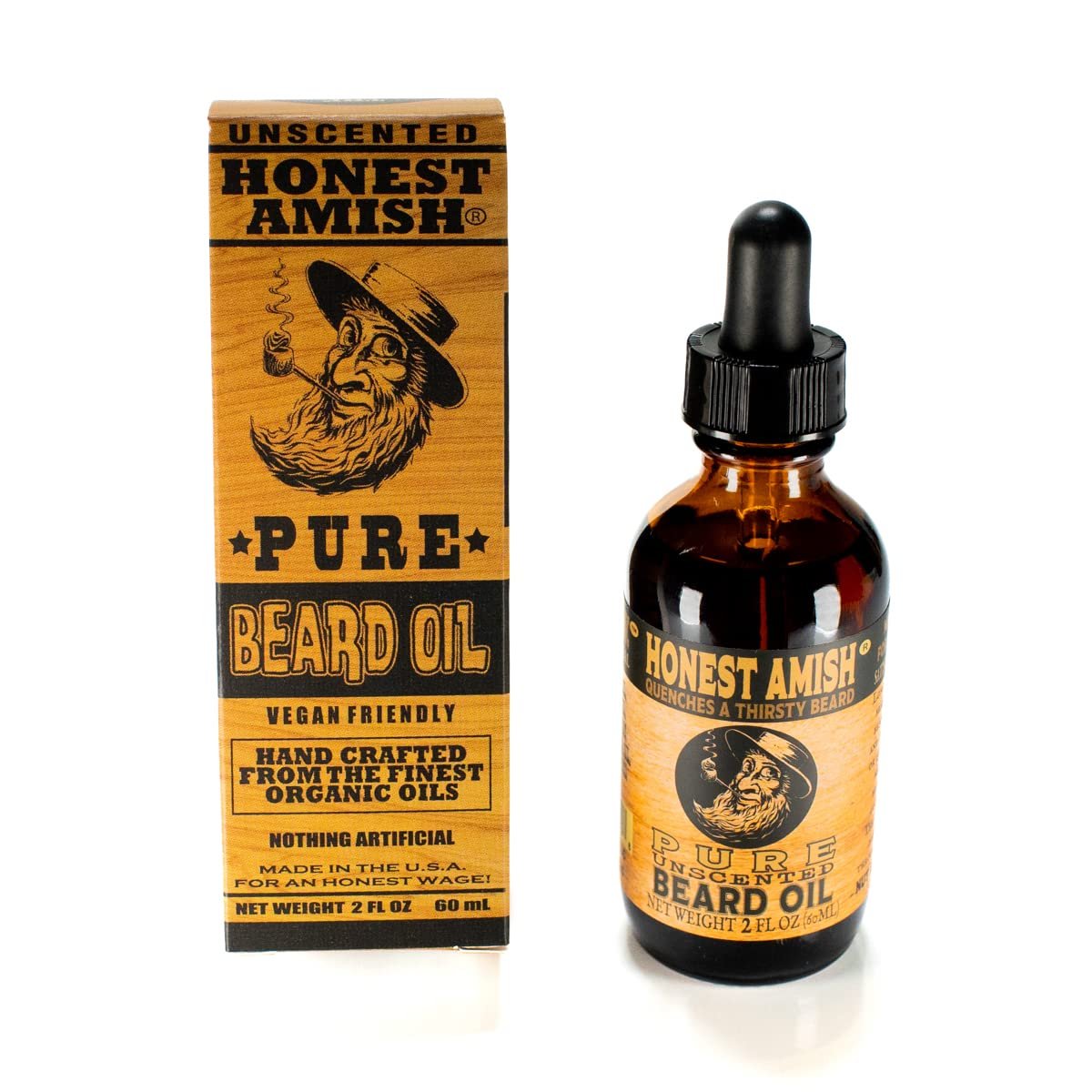 Honest Amish - Pure Beard Oil - 2 Ounce - Fragrance Free - Image 3