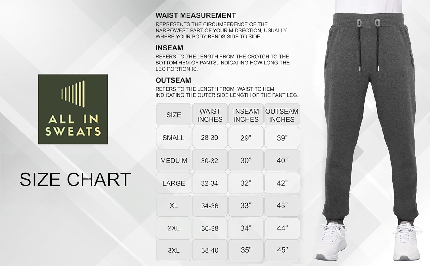 3 Pack Men's Joggers with Pockets – Fleece Mens Sweatpants with Zipper, Gym Joggers Men, Workout Sweat Pants - Image 6