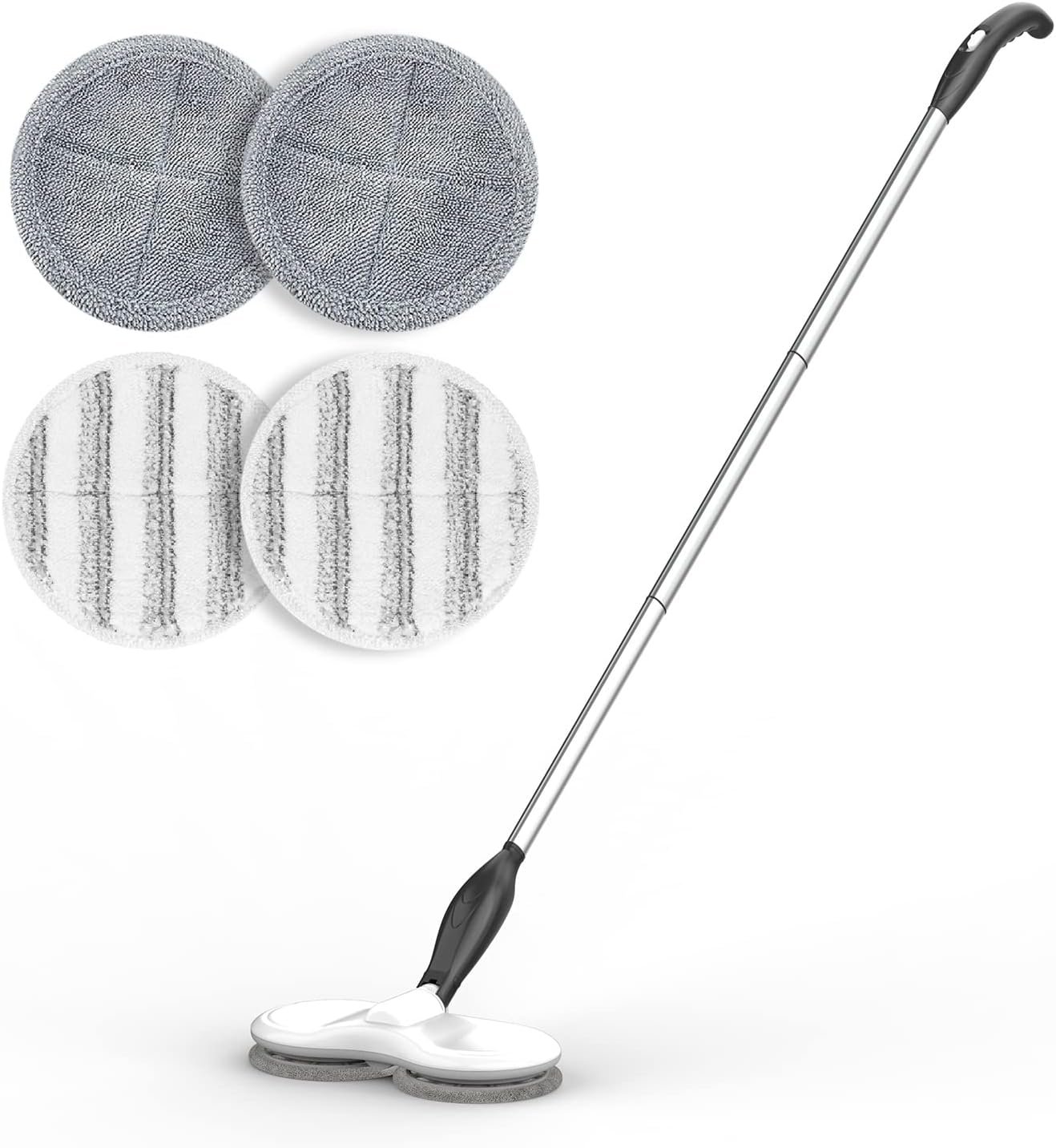 Electric Mop for Floor Cleaning, As Seen On TV, Cordless Spin Mopper Motorised Electric Mops for Hardwood Tile Laminate Floor Daily Light Cleaning (No Water Tank) - Image 2