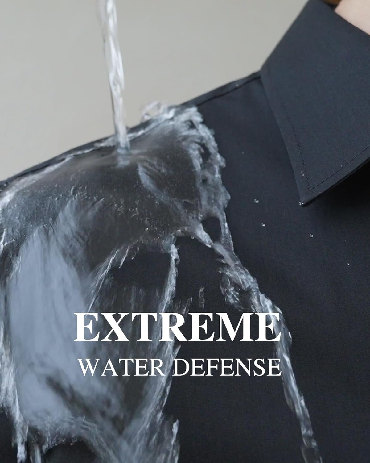 Alimens & Gentle Men's Dress Shirt Regular Fit Stretch Stain Shield Long Sleeve Solid Business Wedding Button Down Shirts - Image 3