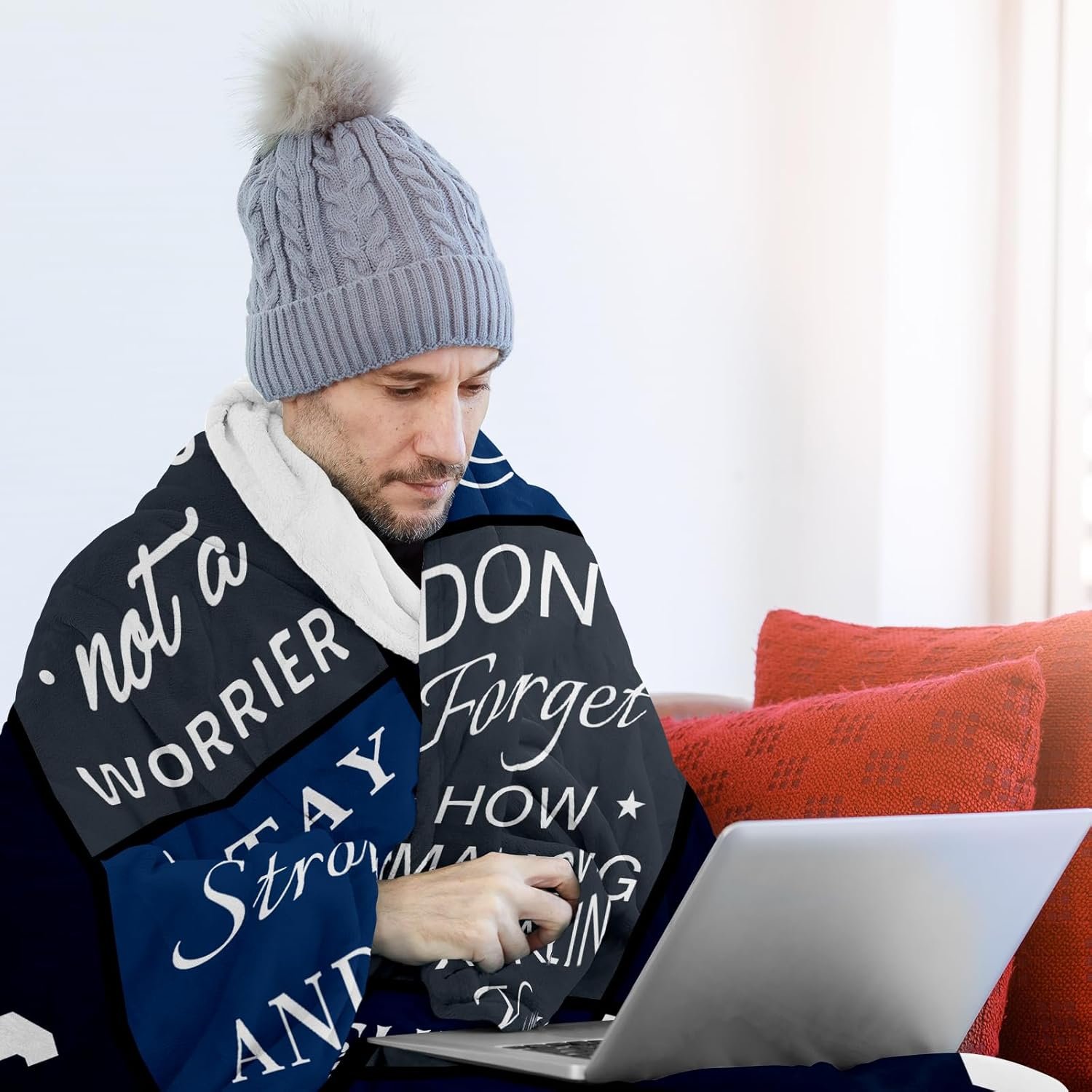 Get Well Gifts for Men After Surgery Blanket 60’’X50’’, Sympathy/Thinking of You/Inspirational/Encouragement/Feel Better/Surgery Recovery Gift for Men, Anniversary Birthday Retirement Present - Image 6