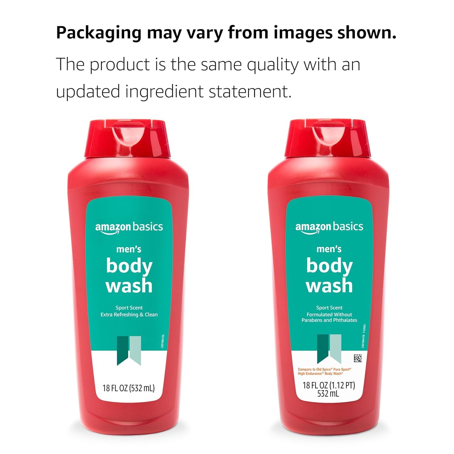 Amazon Basics Mens Soap Body Wash, Sport Scent, 18 Fluid Ounce, Pack of 6 - Image 4