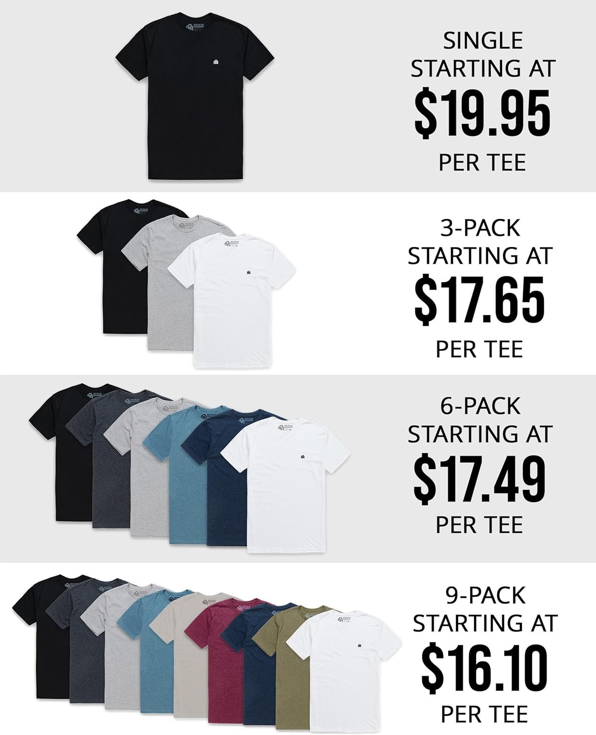 INTO THE AM Mens T Shirt with Logo - Short Sleeve Crew Neck Soft Fitted Tees S - 4XL Fresh Classic Basic Tshirts - Image 6