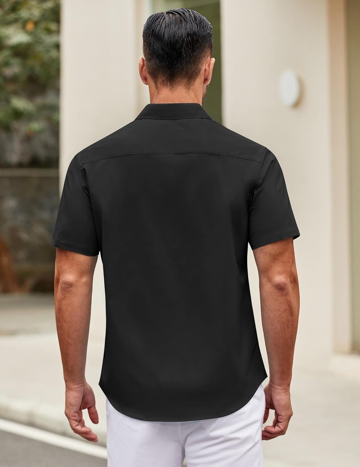 COOFANDY Mens Short Sleeve Casual Button Down Shirts Summer Untucked Dress Shirts with Pocket - Image 5