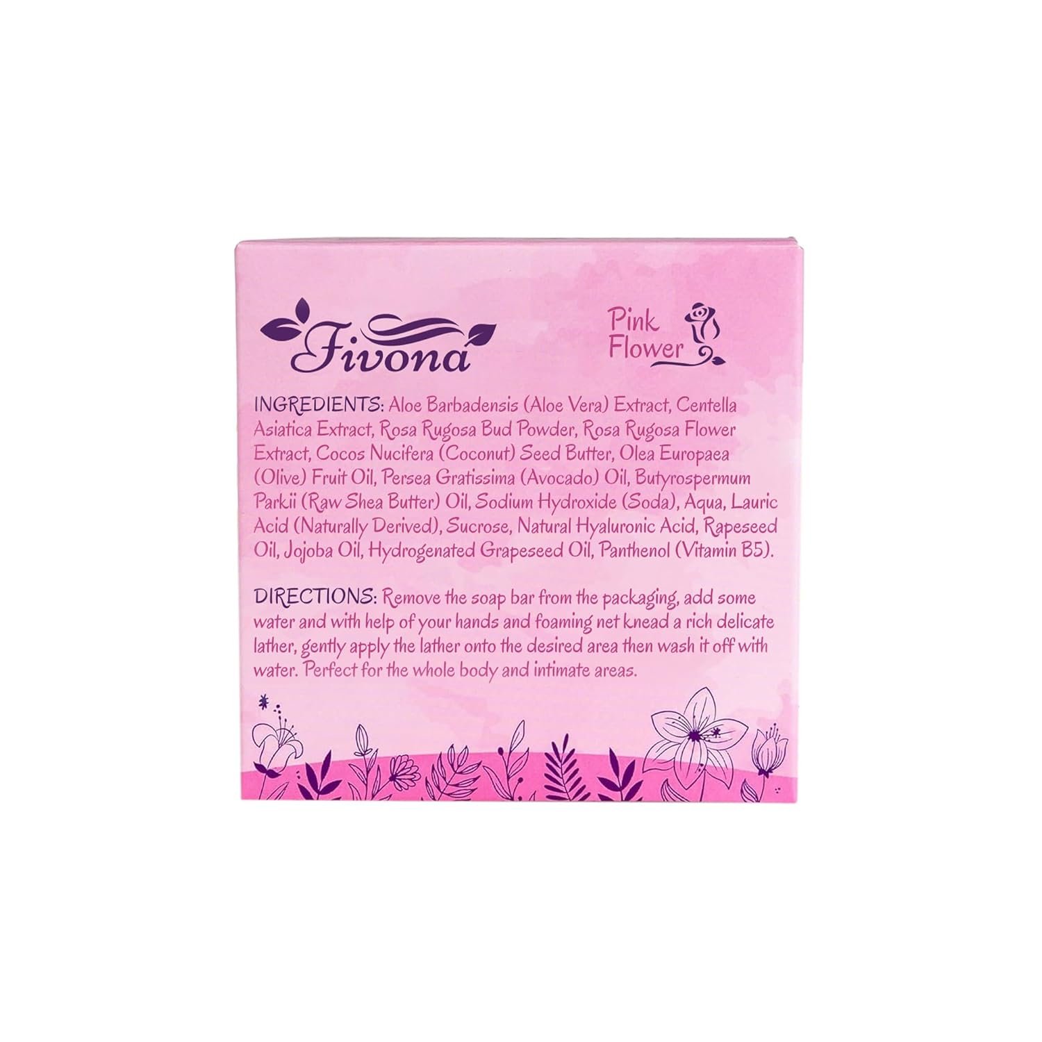 FIVONA Yoni Soap Herbal Bar 5.3oz for Gentle Feminine Intimate Wash and Whole Body All-Natural Handmade Includes Exfoliating Scrubber Foaming Net - Natural Detox and Vagi Cleansing - Image 9