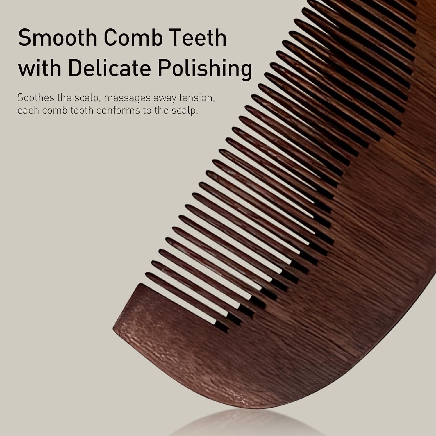 Beard & Mustache Wood Comb - Ideal for Oils and Balms, Anti-Static for All Beard Types, Pocket-Sized - Image 6