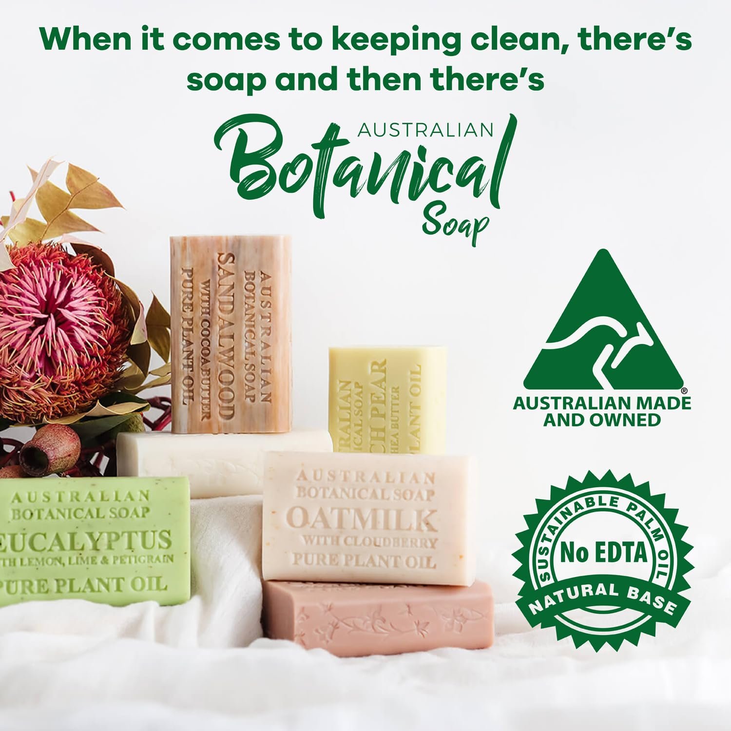 Australian Botanical Soap 6.6 OZ, Pack of 8, Goat Milk Soap Bars with Soya Bean Oil, Enriched with Organic Shea Butter, Suitable for All Skin Types, Packaging May Vary - Image 10
