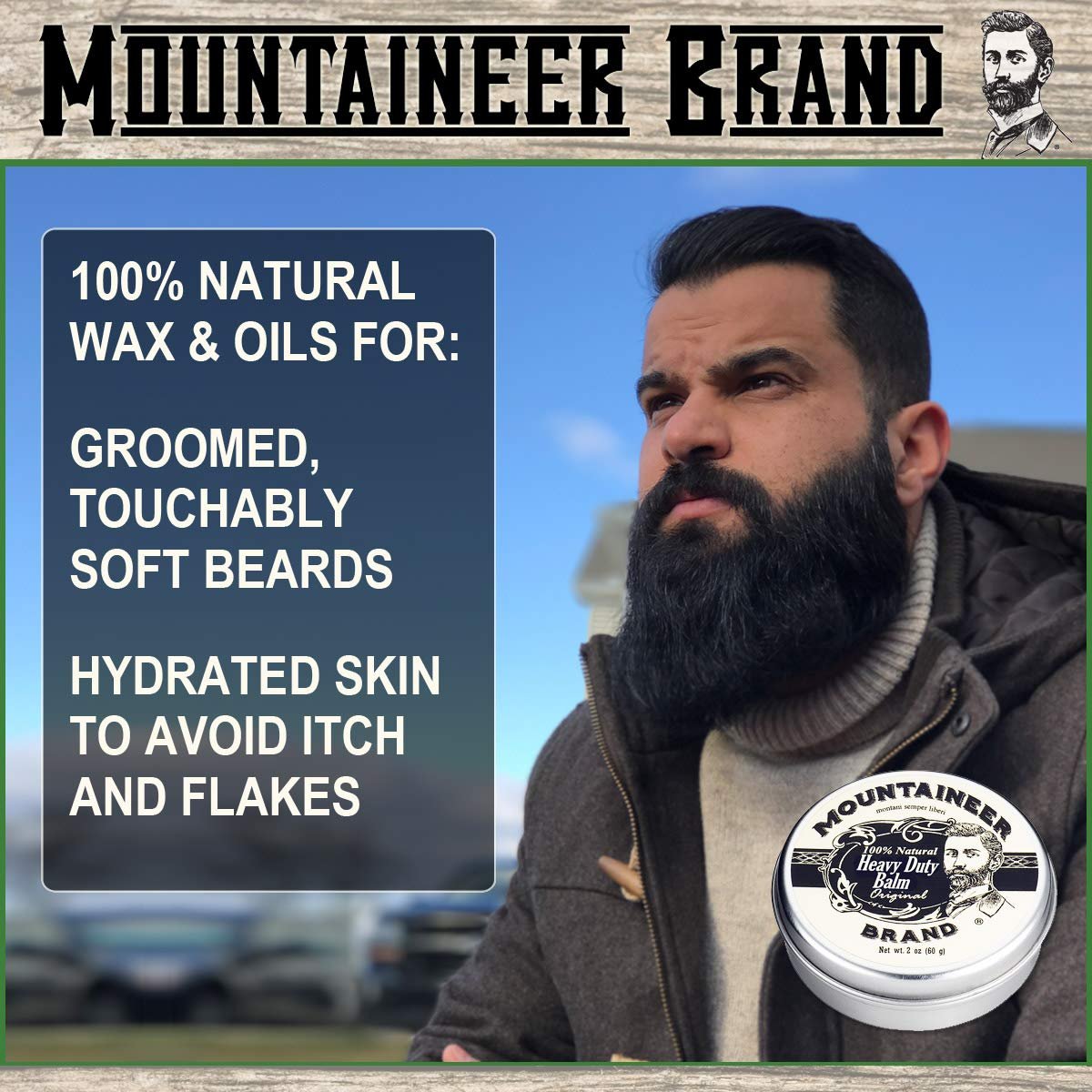 Heavy Duty Beard Balm and Beard Oil by Mountaineer Brand: The Ultimate Beard Conditioning Combo Pack - Image 6