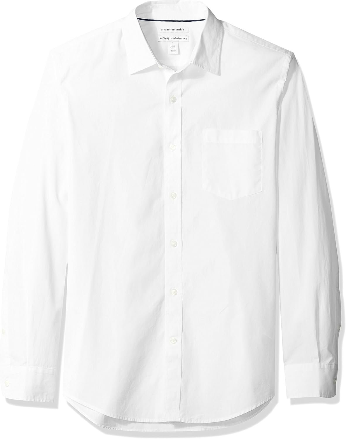 Amazon Essentials Men's Slim-Fit Long-Sleeve Poplin Shirt - Image 2