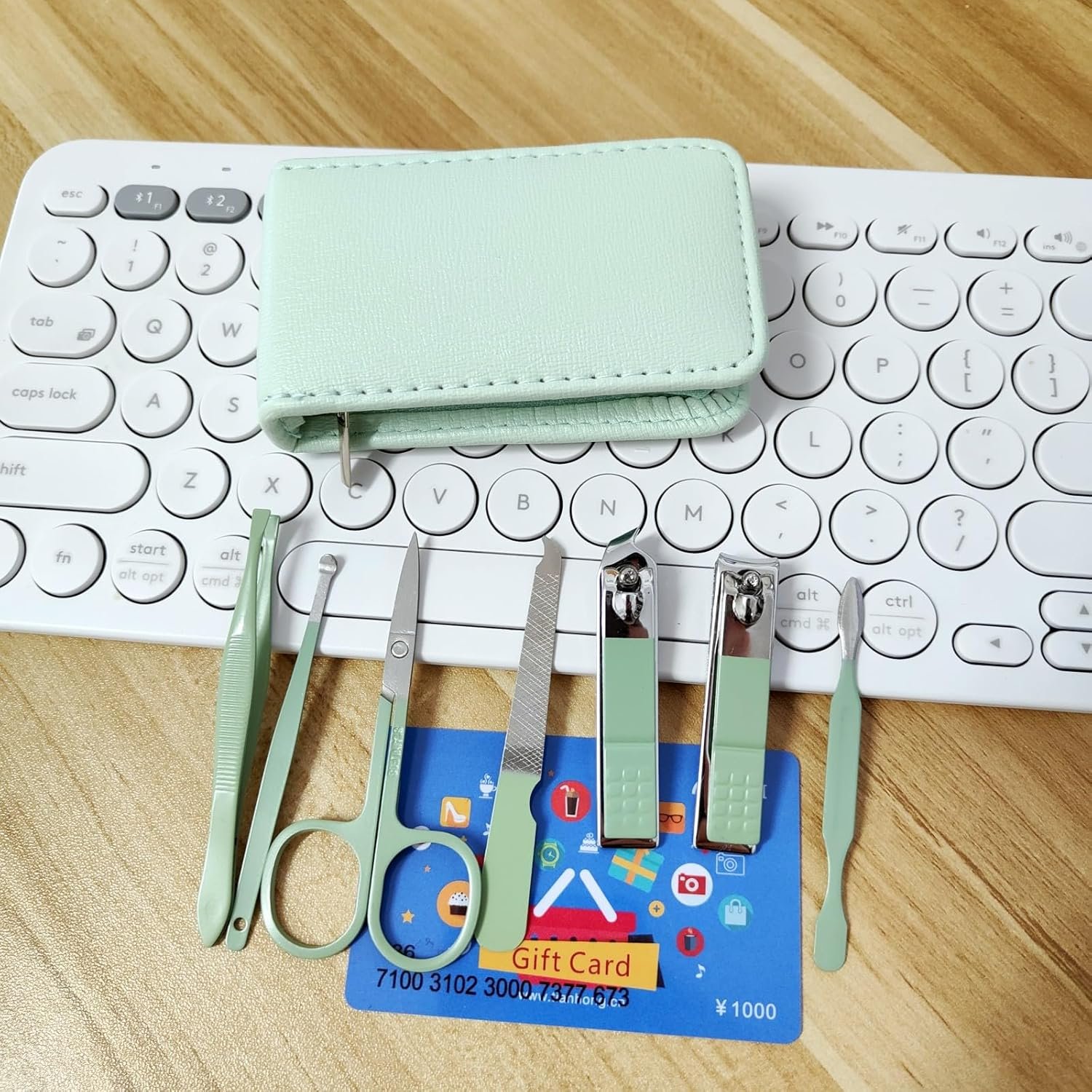 Manicure Set Nail Clippers Pedicure Kit -7 Pieces Stainless Steel Travel Nail Kit, Professional Grooming Kits, Manicure Kit with Zipper Portable Travel Pack - Image 3