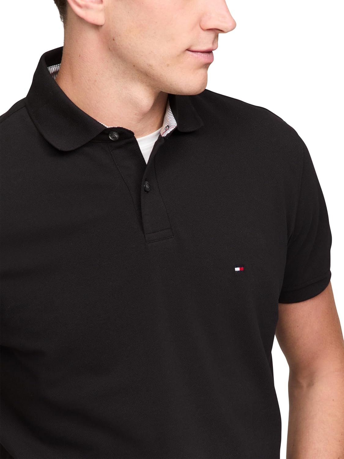 Tommy Hilfiger Men's Short Sleeve Polo Shirts in Classic Fit with Stretch and Organic Pique Cotton - Image 3