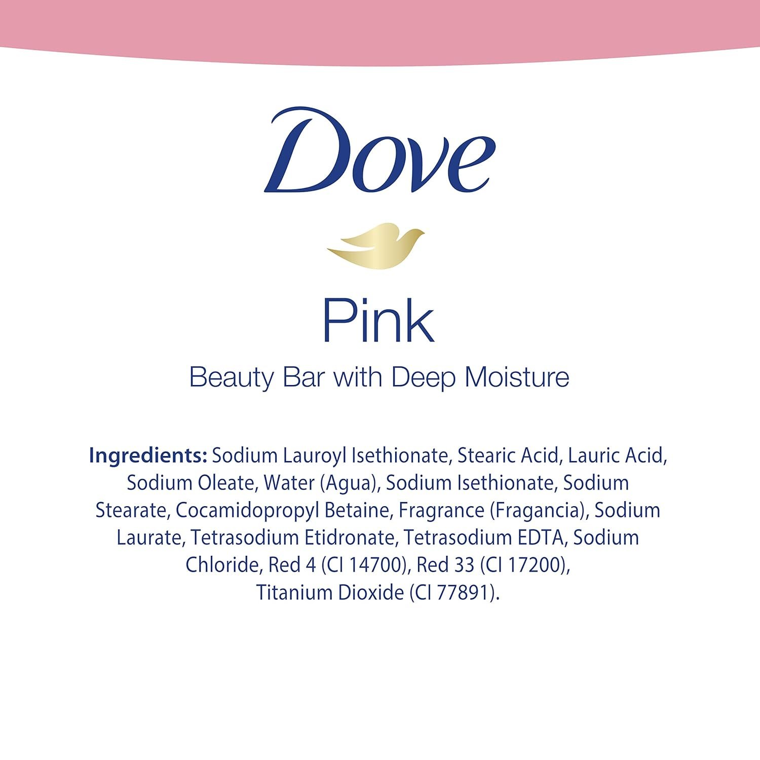 Dove Beauty Bar Gentle Cleanser For Softer and Smoother Skin Pink More Moisturizing Than Ordinary Bar Soap 3.75 oz 10 Bars - Image 4