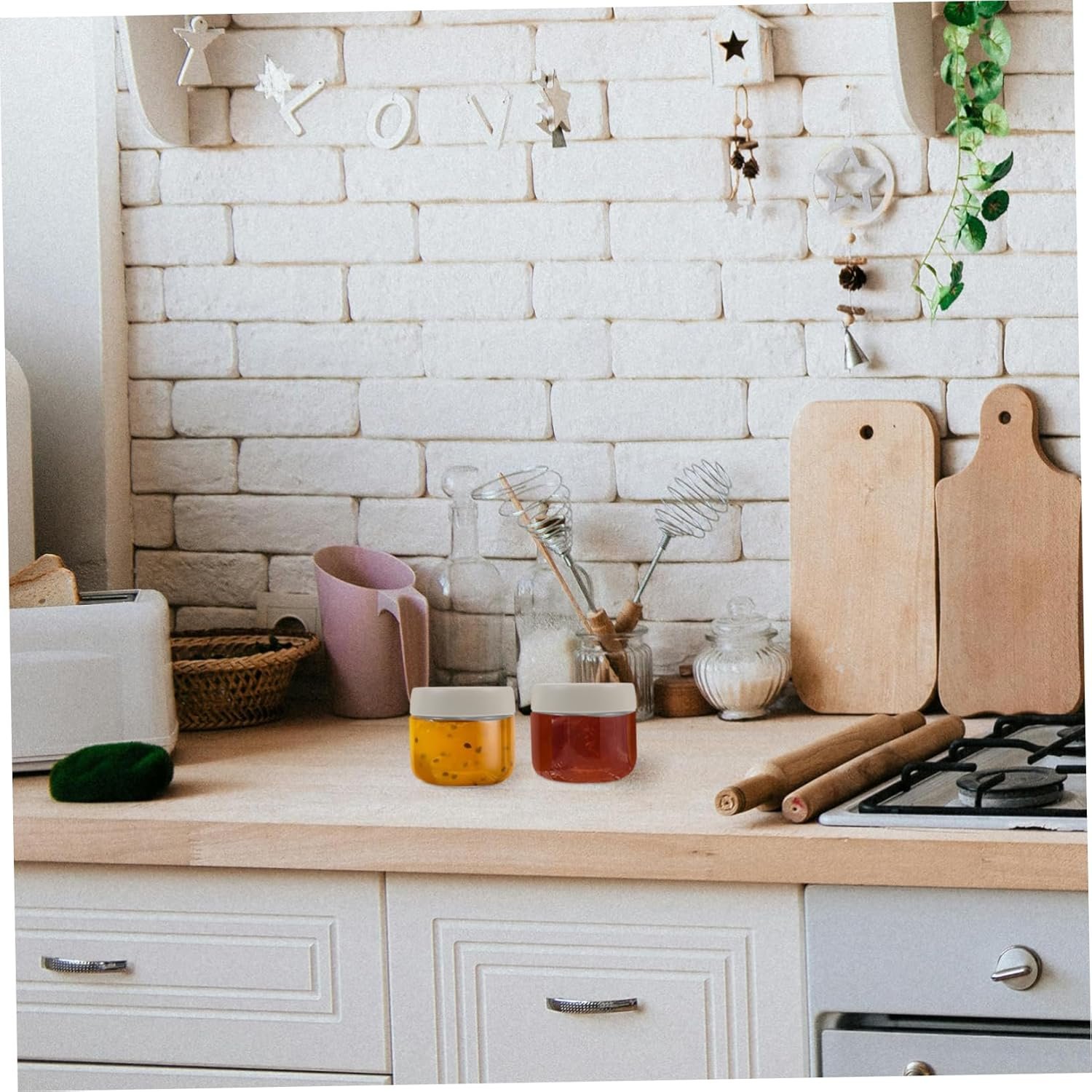 Zerodeko Sealed Glass Food Storage Jar Set 3pcs Airtight Coffee Bean Storage Container - Image 6