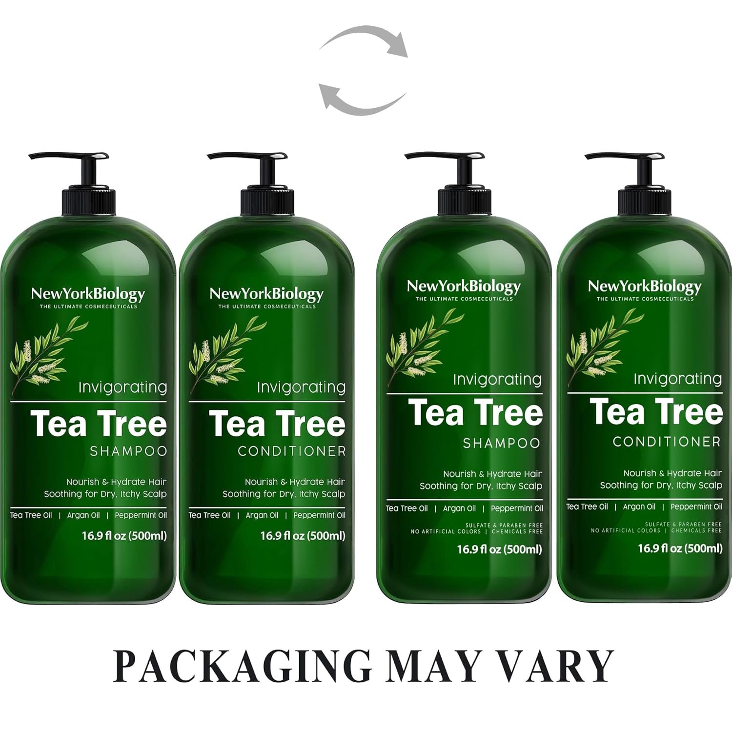 New York Biology Tea Tree Shampoo and Conditioner Set - Deep Cleanser - Relief for Dandruff and Dry Itchy Scalp - Therapeutic Grade - Helps Promote Hair Growth - 16.9 Fl Oz - Image 5